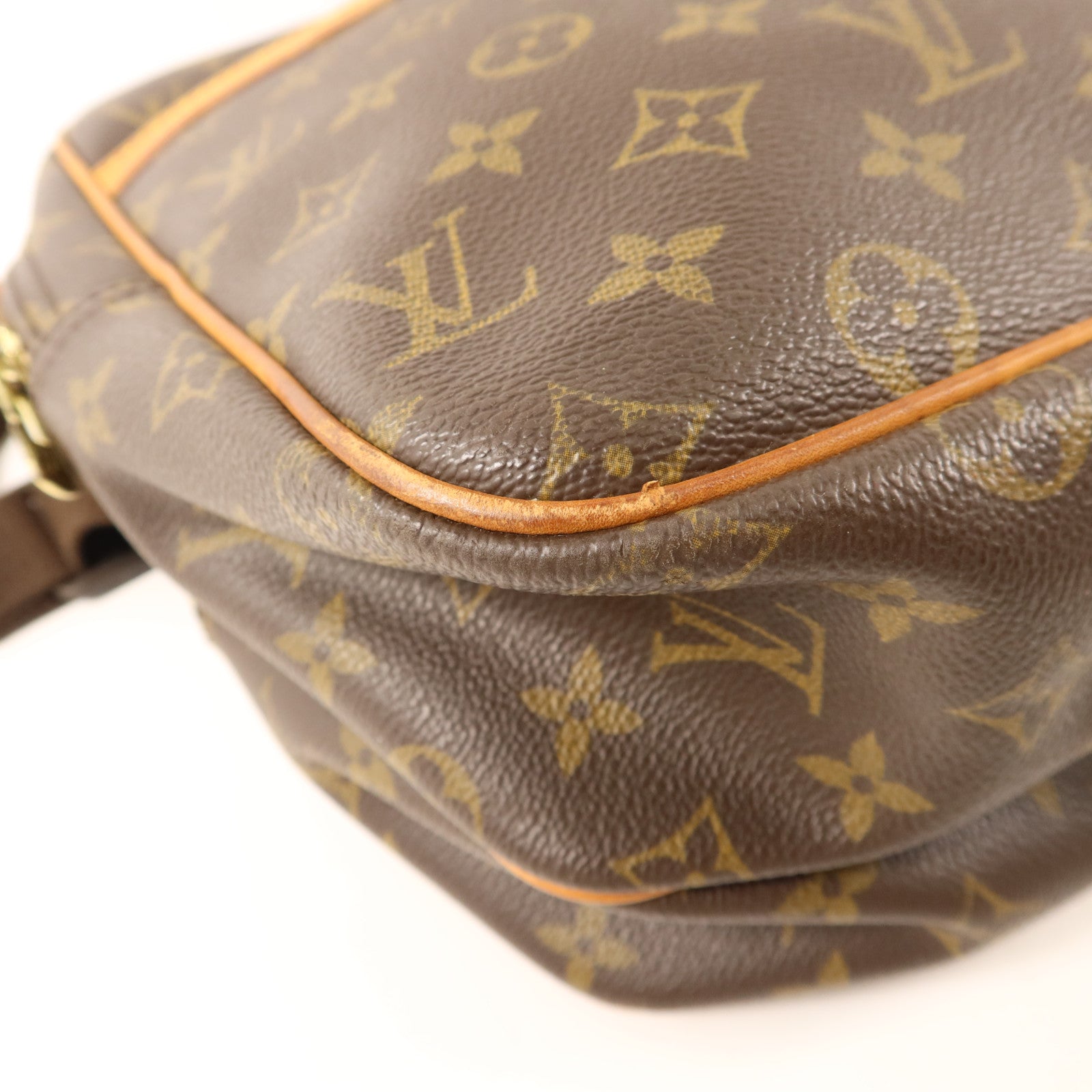 LOUIS VUITTON 【激減優惠】Monogram Reporter GM金扣肩背袋