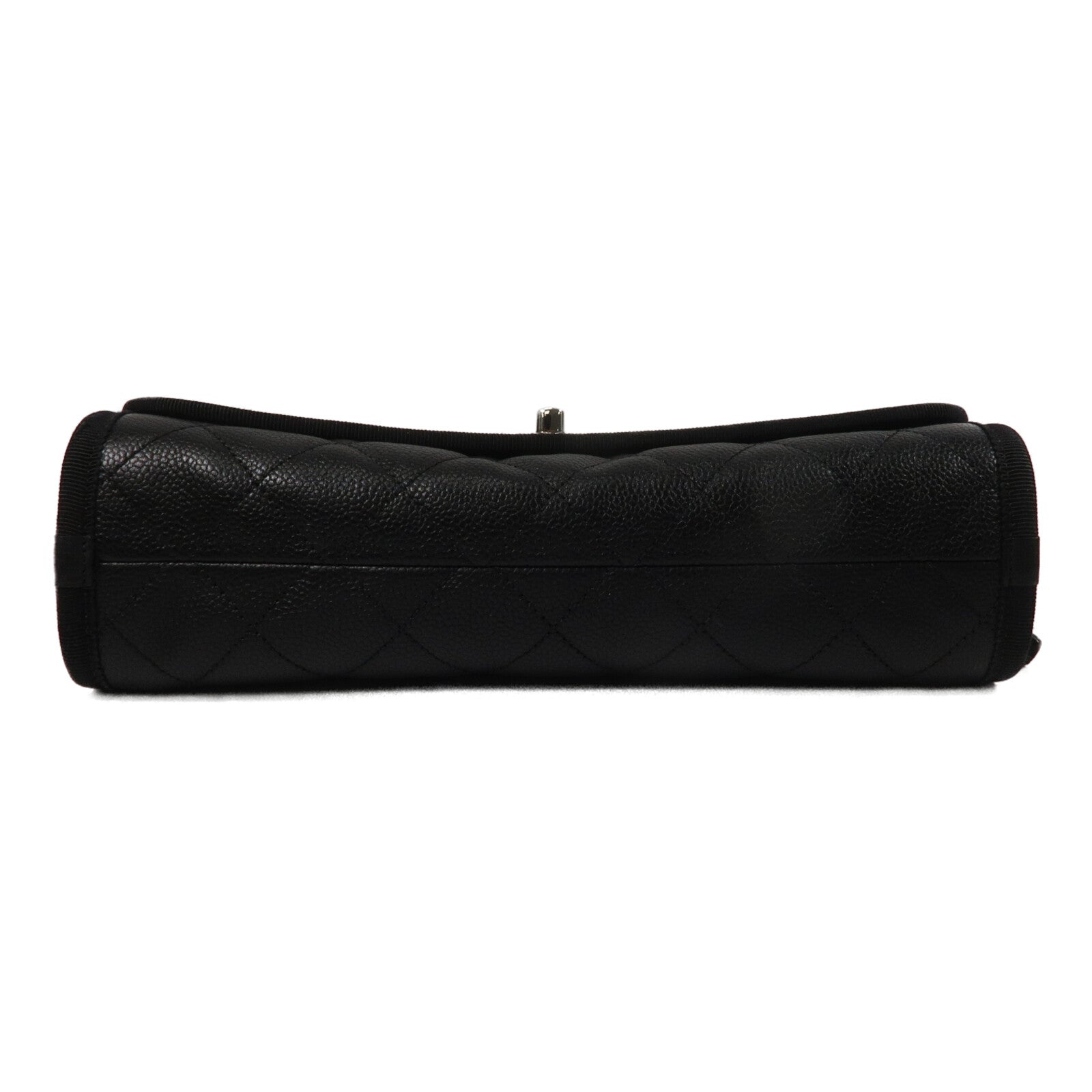 CHANEL 牛皮皮革Top Handle Flap Bag鏈帶手挽肩背兩用袋