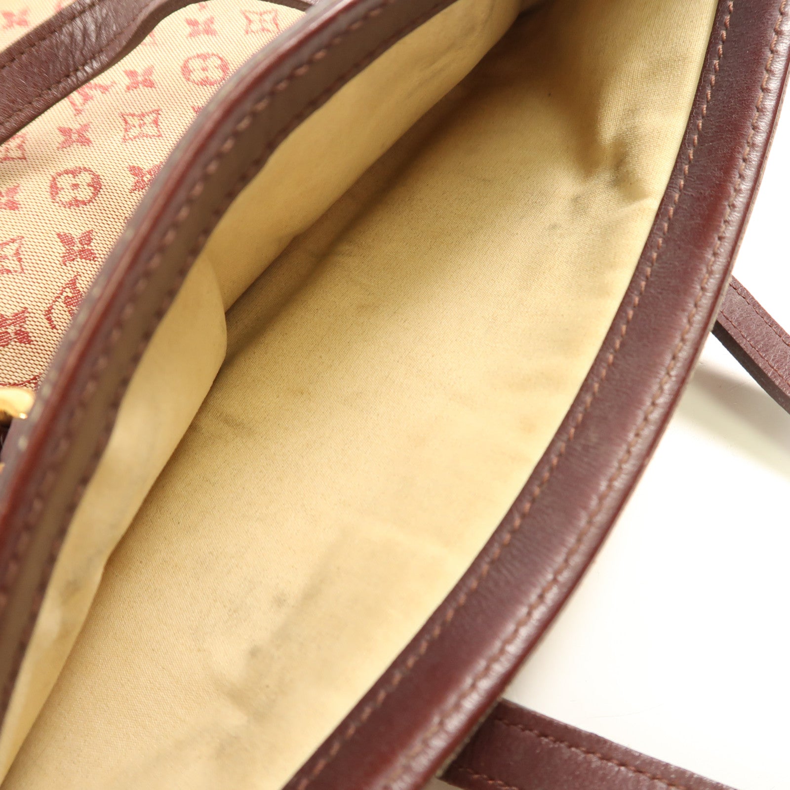 LOUIS VUITTON Monogram Mini Framcoise金扣手挽袋