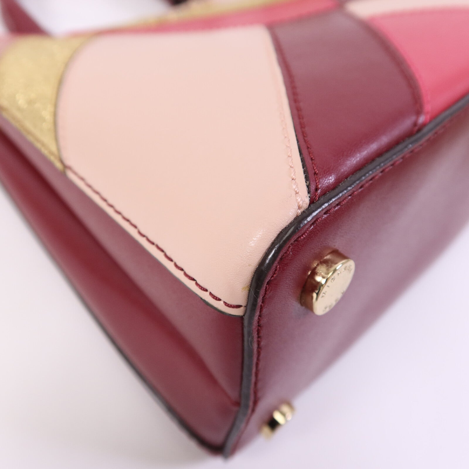 Michael Kors 皮革Hand Bag金扣手挽袋