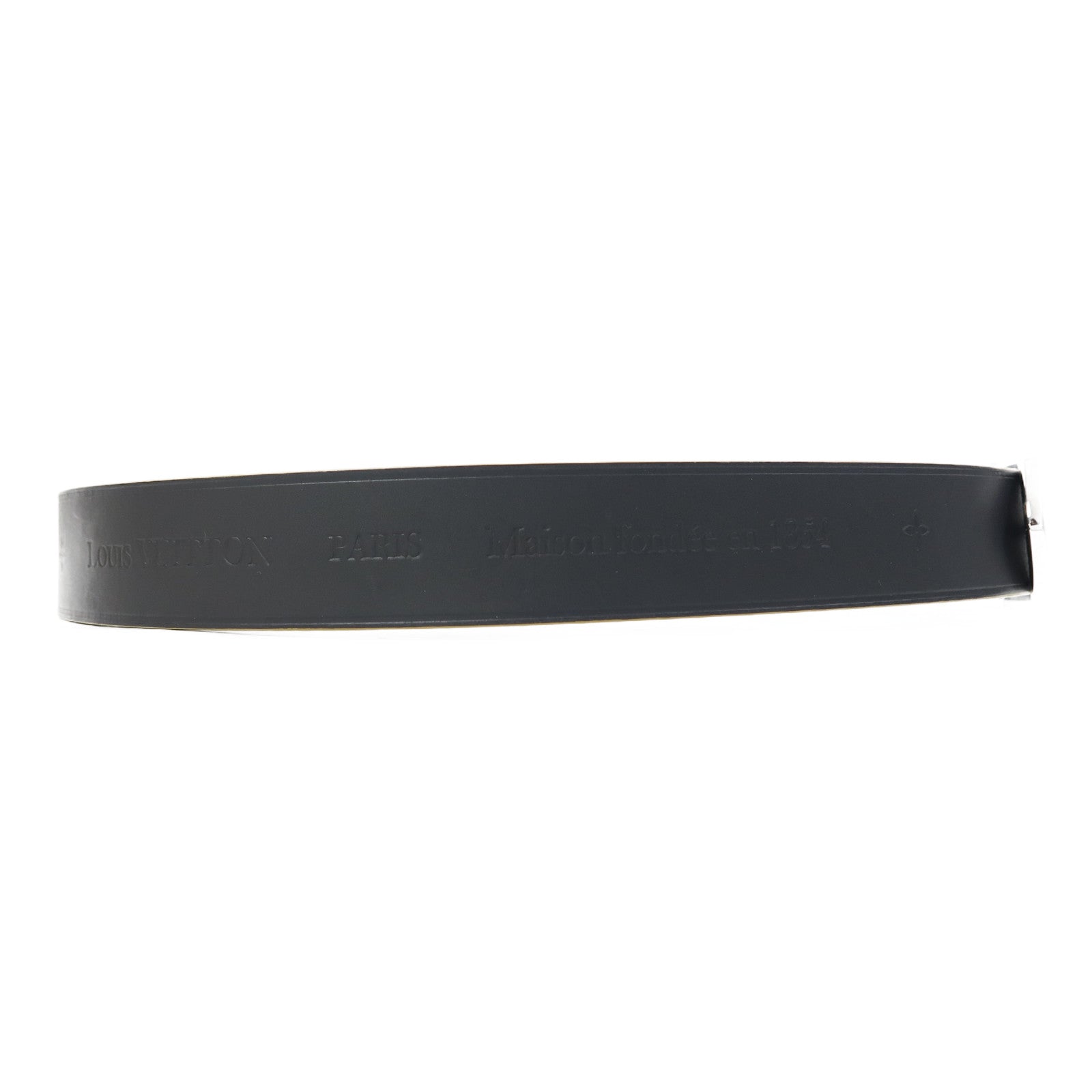 LOUIS VUITTON 牛皮皮革Belt 95cm皮帶黑色