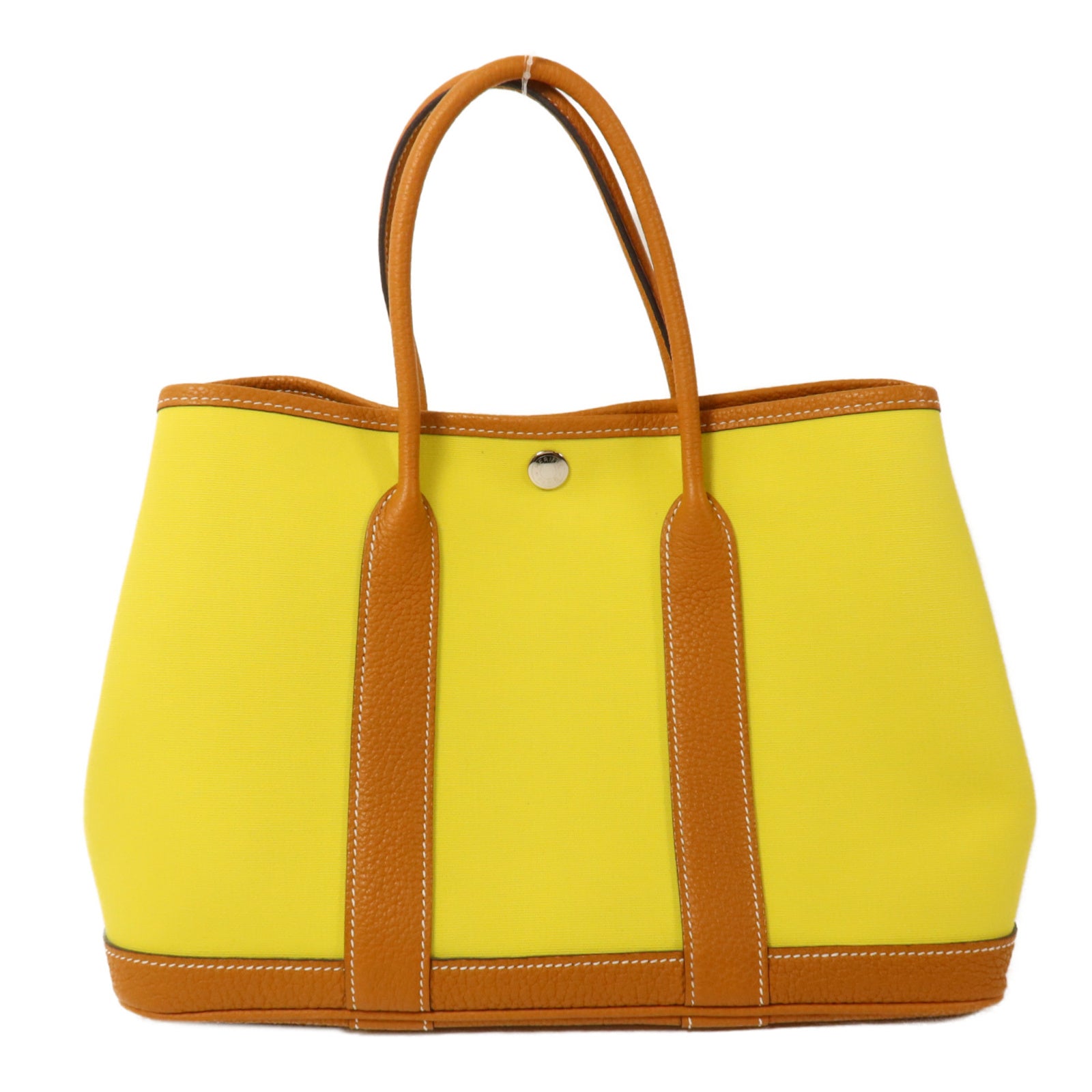HERMES 帆布Garden Party TPM手挽袋Lime