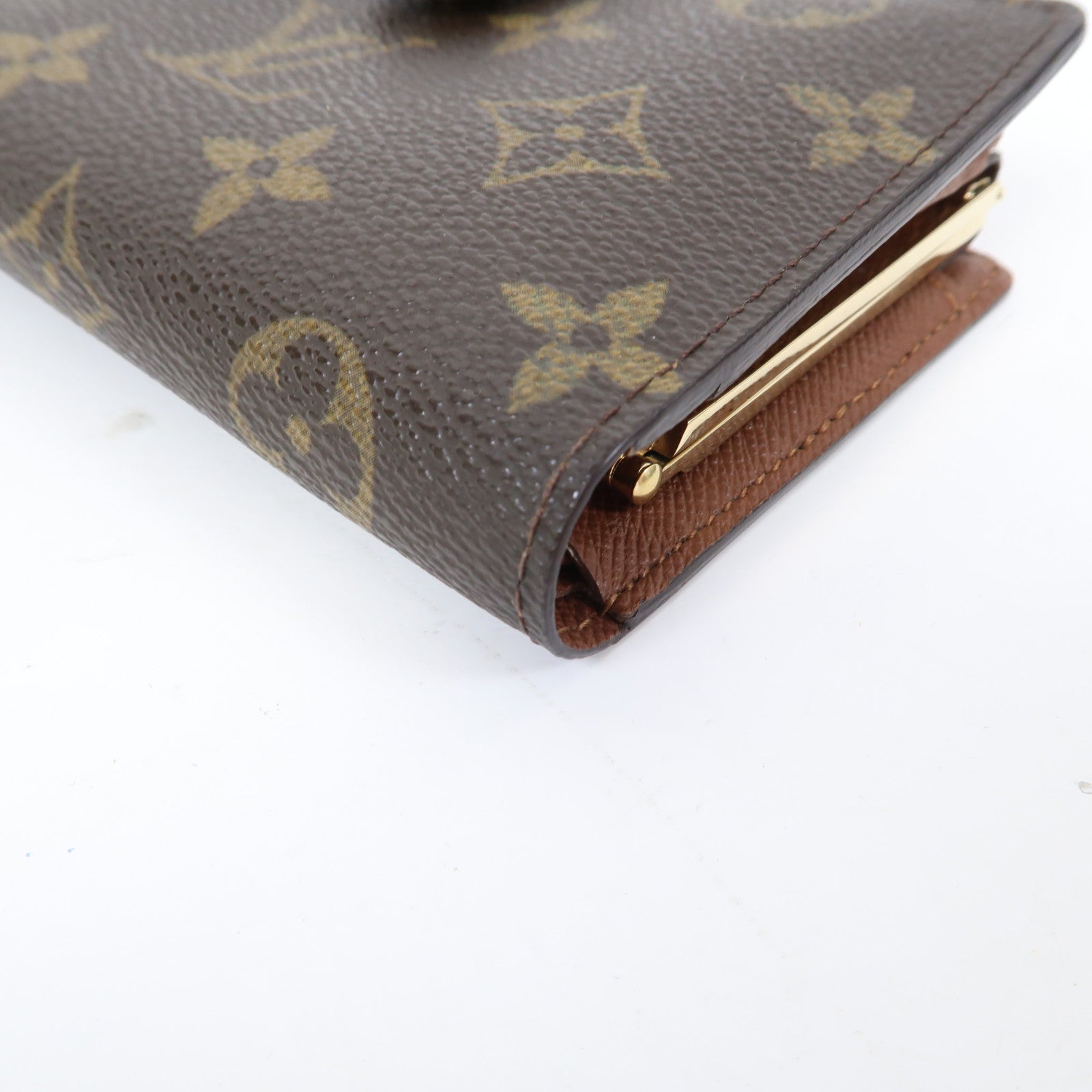 LOUIS VUITTON Monogram Portefeuille Viennois金扣錢包啡色