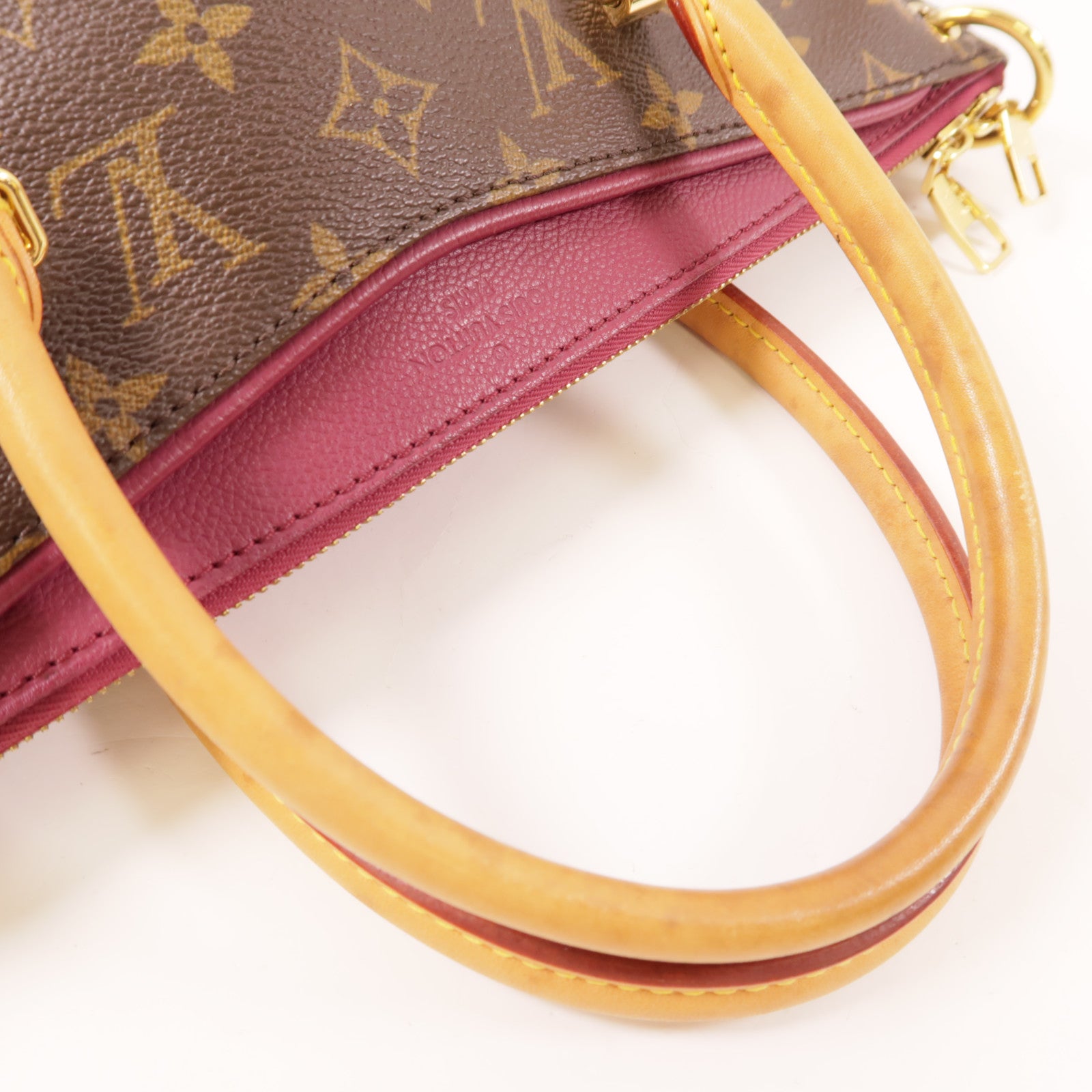 LOUIS VUITTON Monogram Pallas金扣手挽肩背兩用袋