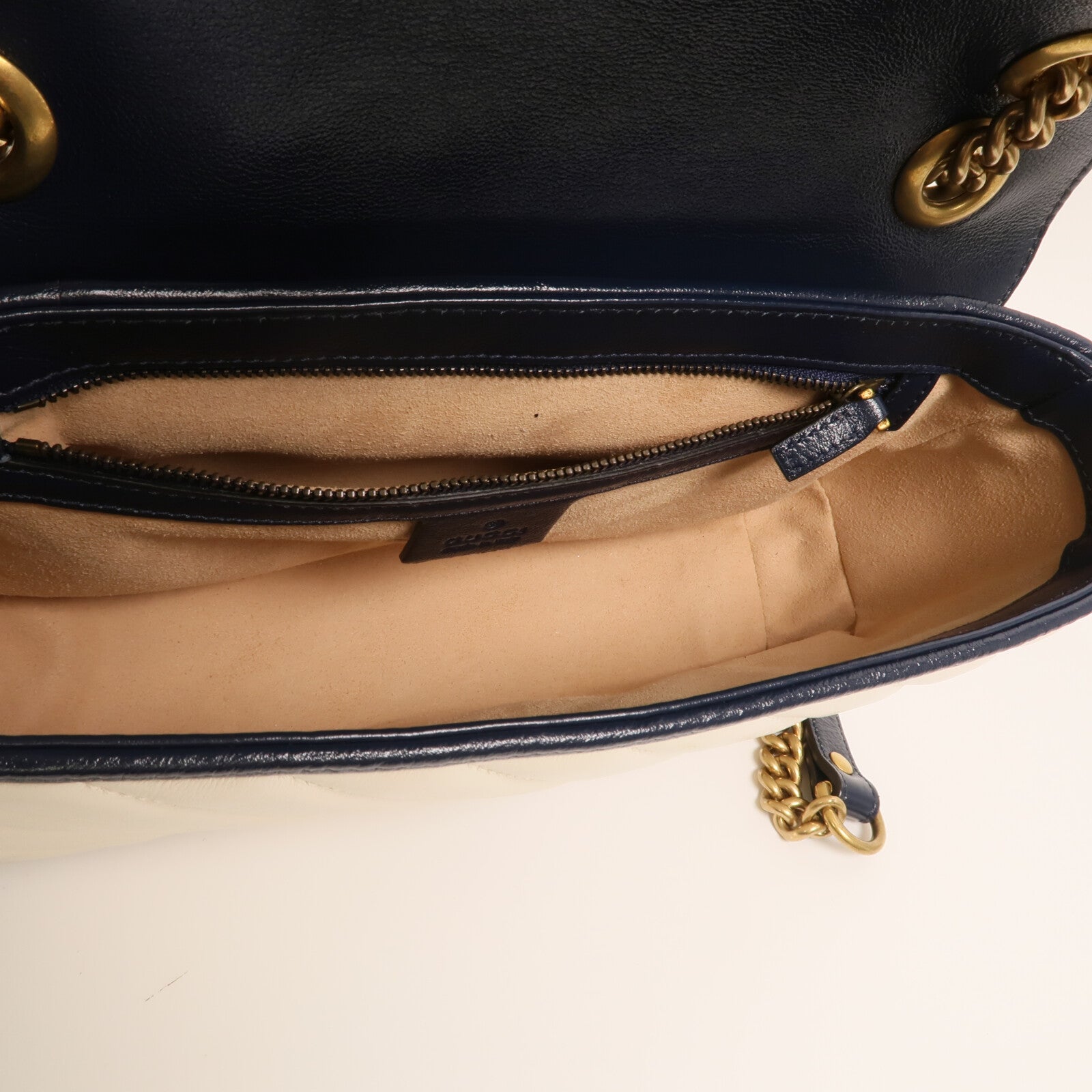 GUCCI 牛皮皮革GG Marmont Shoulder Bag鏈帶肩背袋