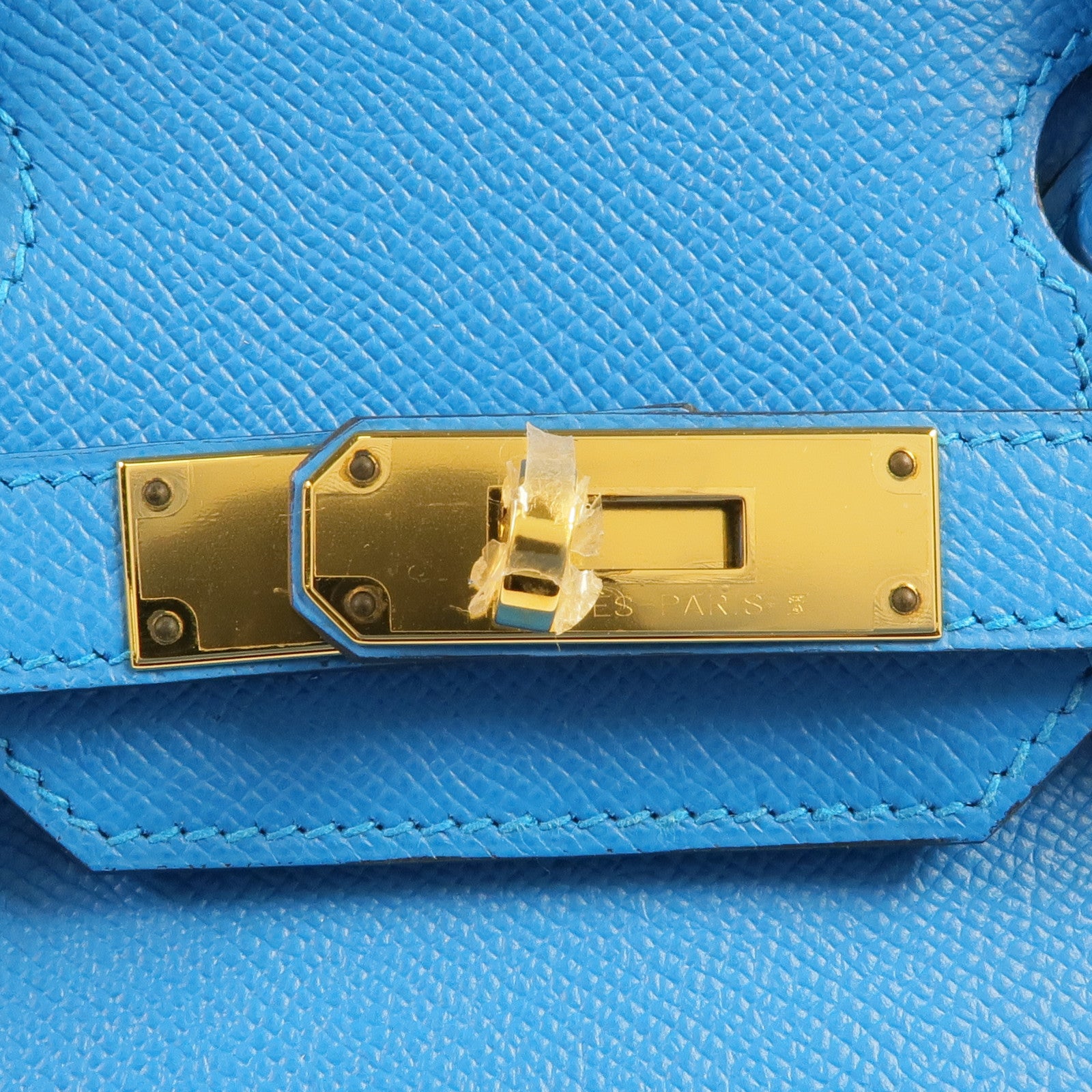 HERMES Epsom皮革Birkin 30金扣手挽袋Bleu Zanzibar