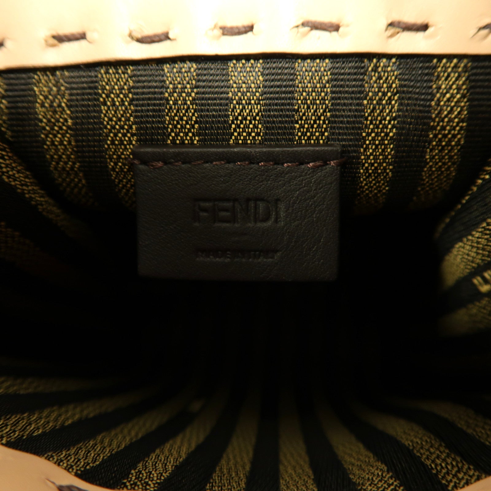 FENDI **【激減優惠】牛皮皮革Sunshine Mini金扣手挽肩背兩用袋裸色