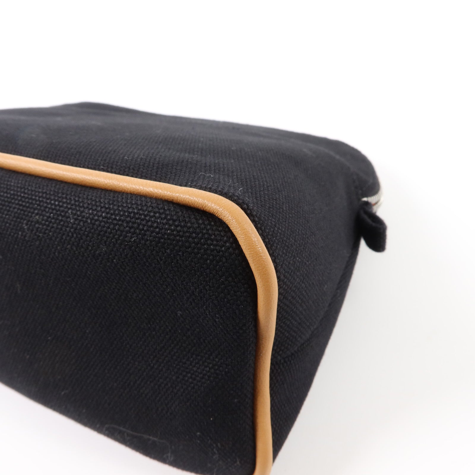 HERMES 帆布Bolide Case Medium銀扣手拿包