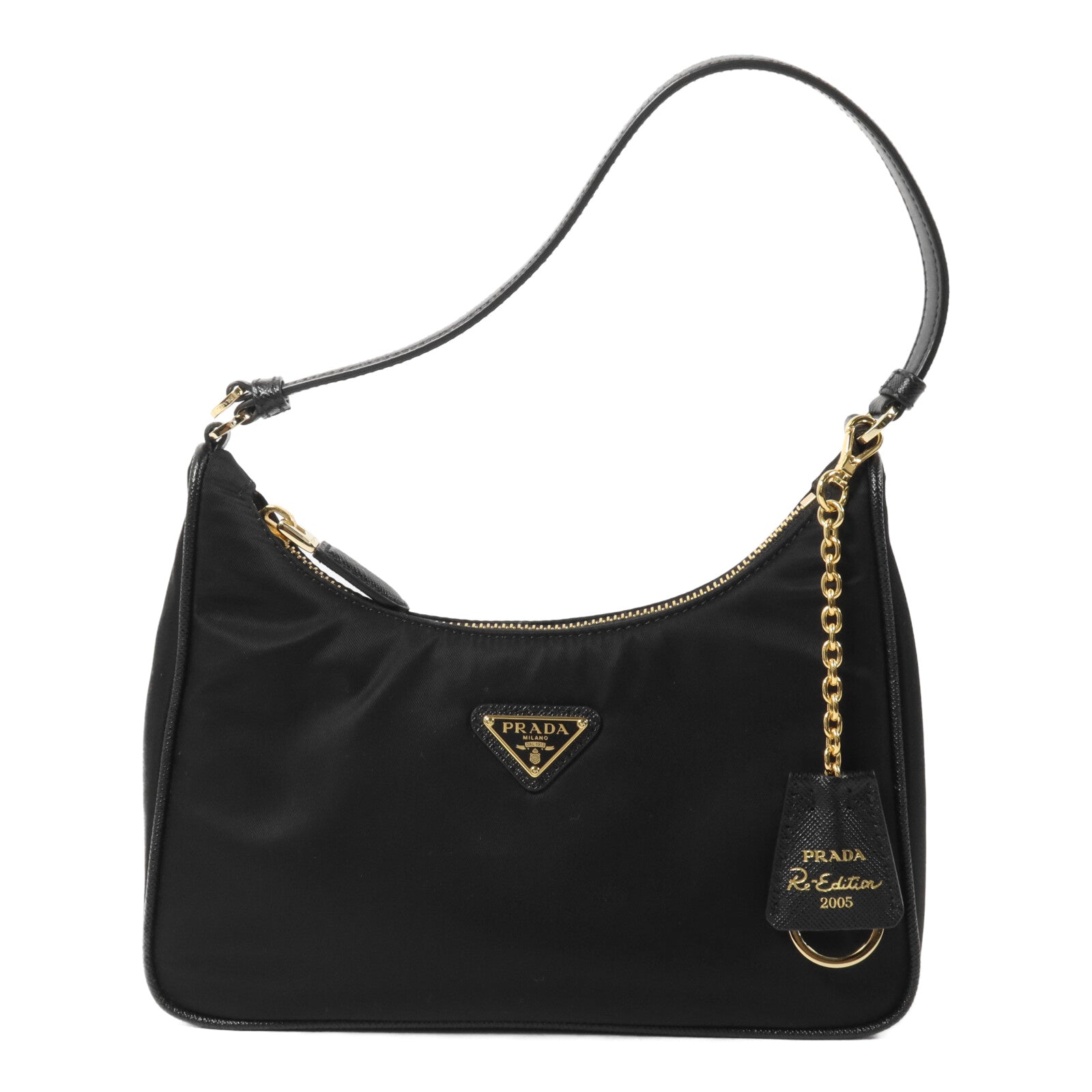 PRADA 尼龍/Saffiano皮革Re-Edition 2005 Mini手挽袋