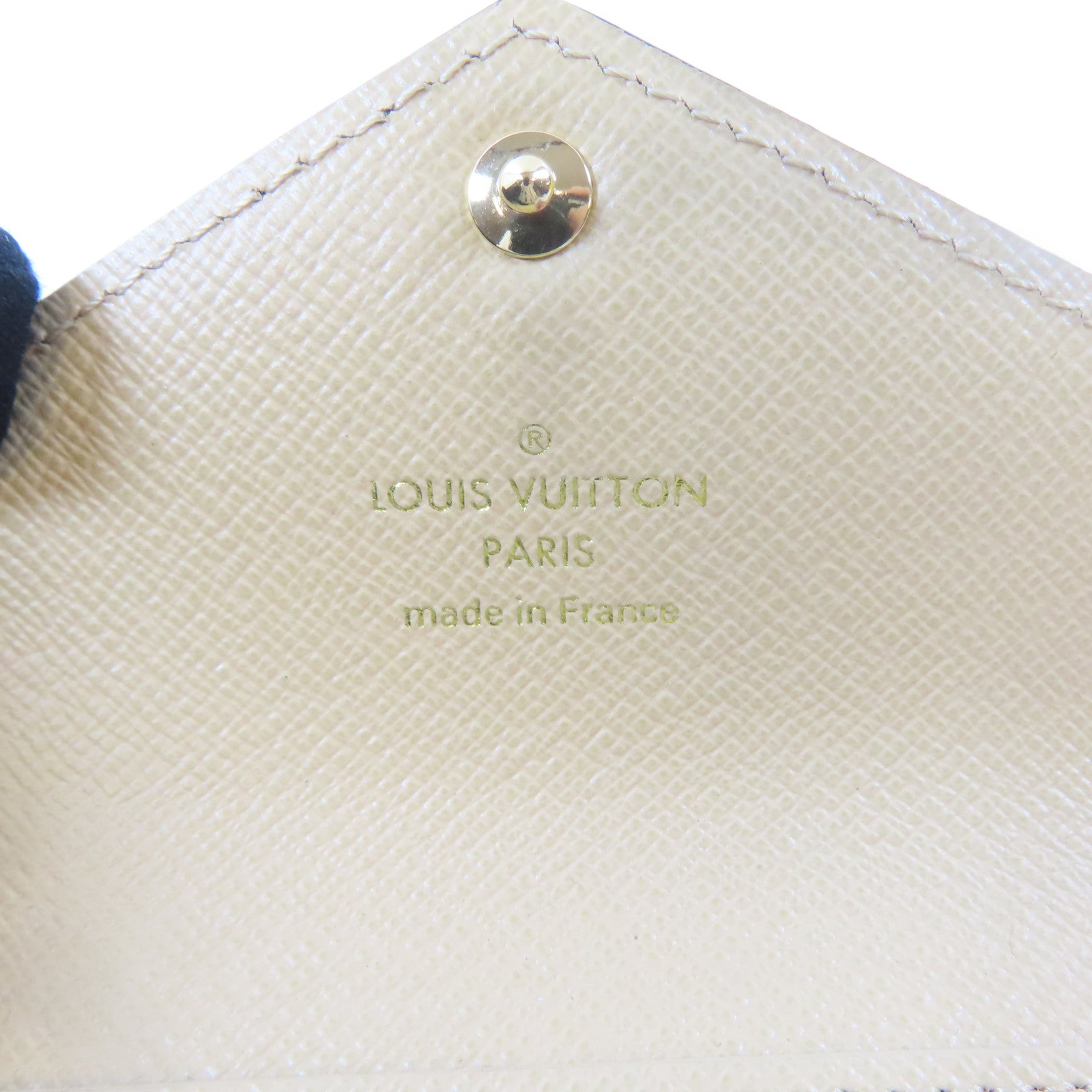 LOUIS VUITTON Monogram Giant Portefeuille Zoe金扣錢包卡其色/綠色