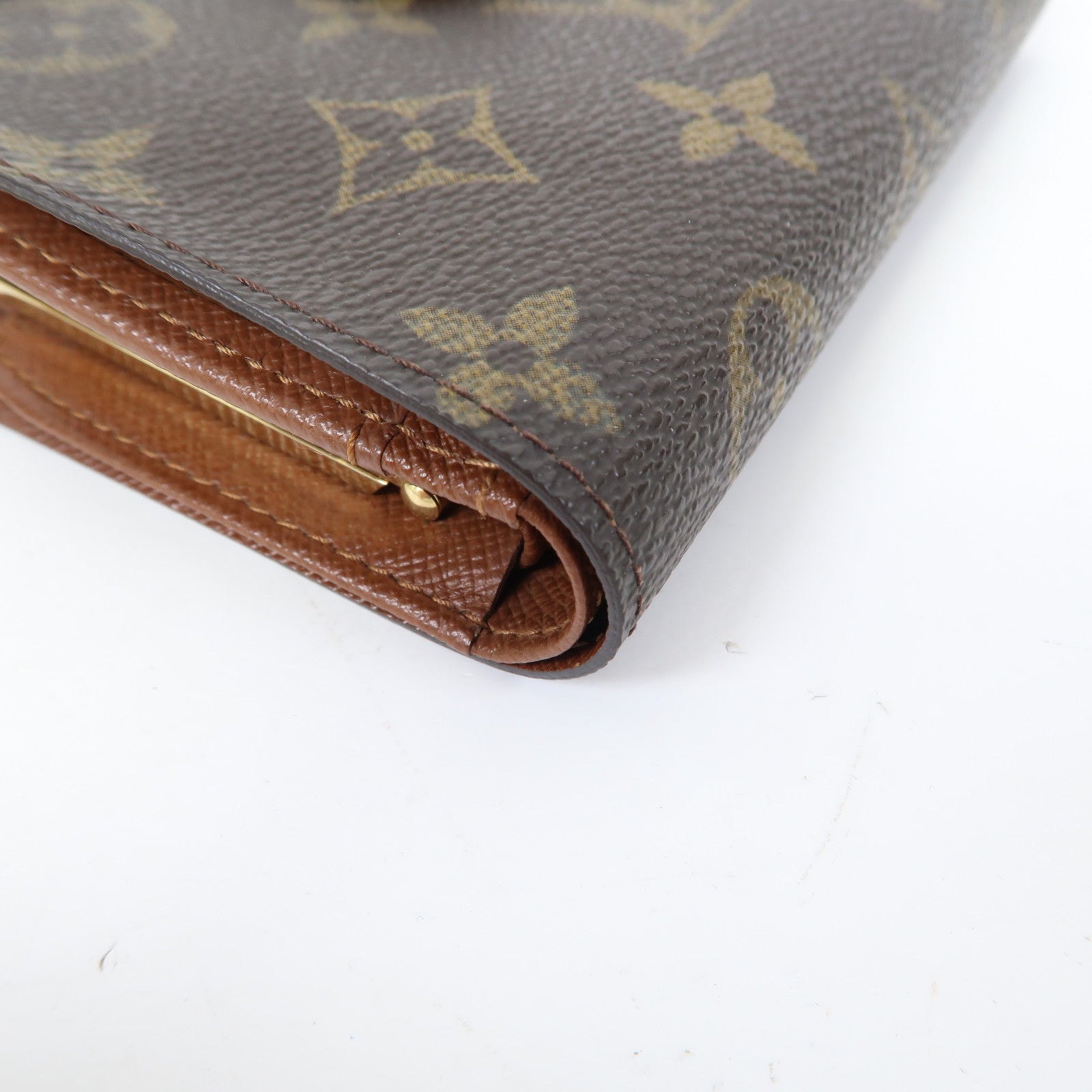 LOUIS VUITTON Monogram Portefeuille Viennois金扣錢包啡色