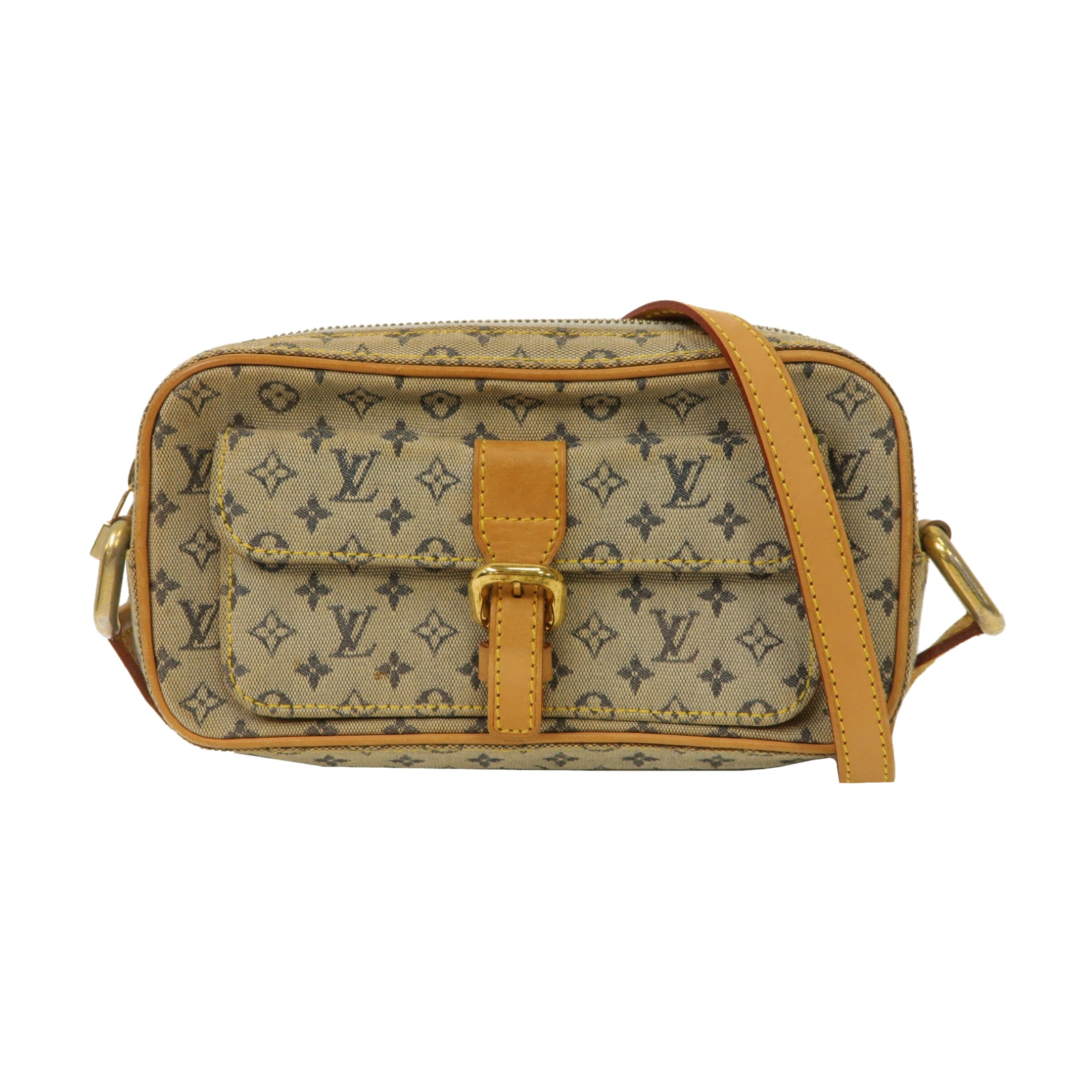LOUIS VUITTON Monogram Mini Juliet MM金扣肩背袋藍色