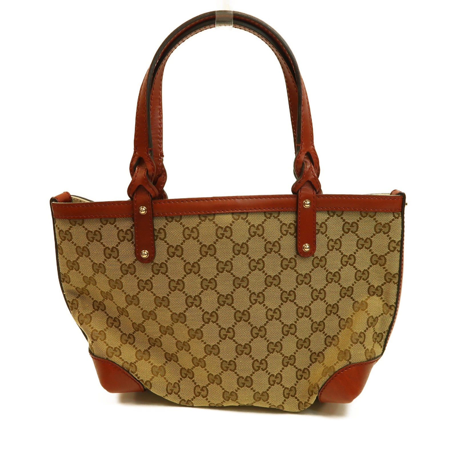 GUCCI 帆布Shoulder Bag金扣肩背袋啡色