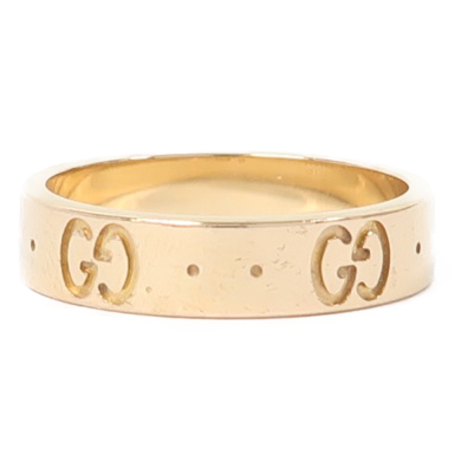 GUCCI 18K金Icon Thin Band戒指US#4.5