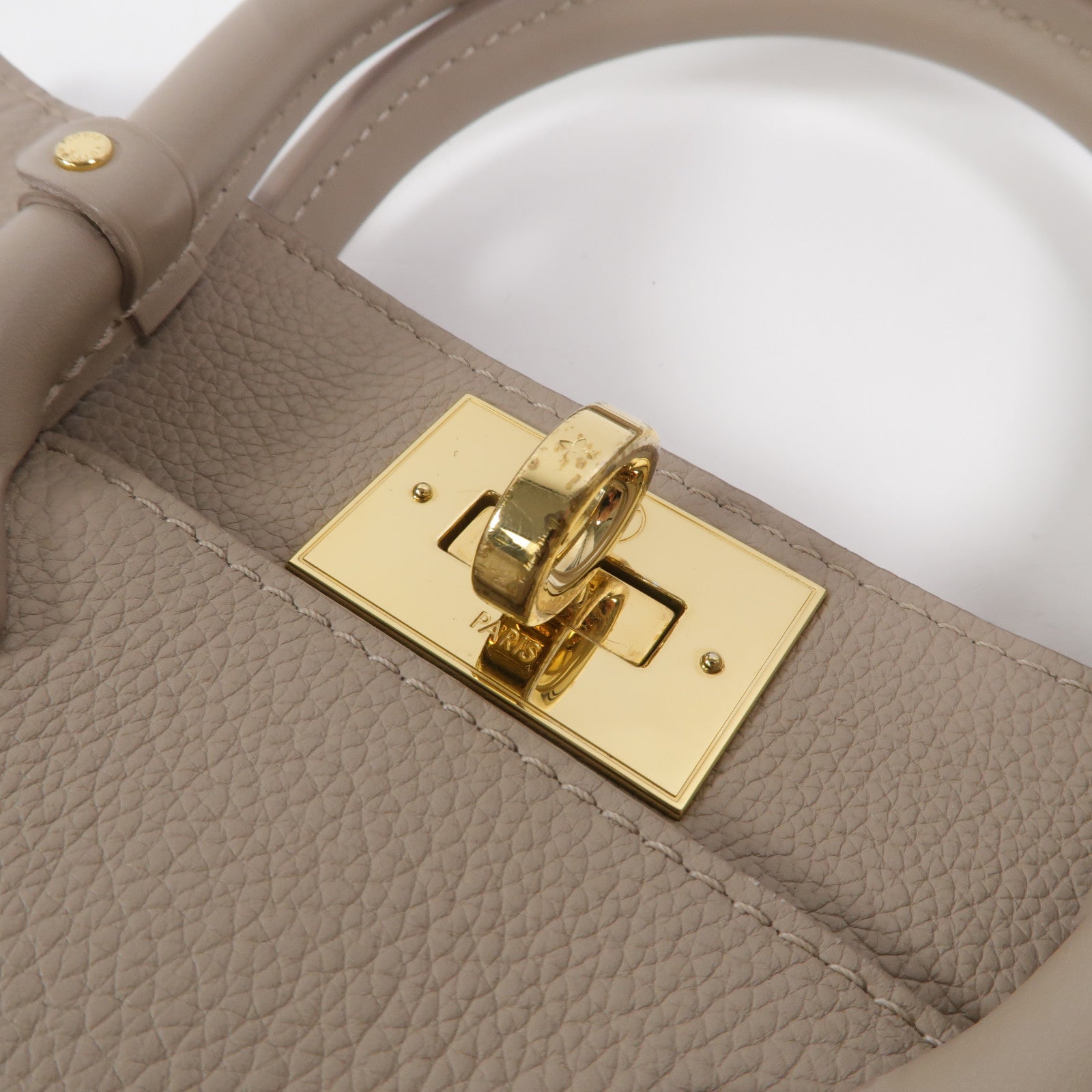 LOUIS VUITTON Monogram Mahina On My Side PM金扣手挽肩背兩用袋
