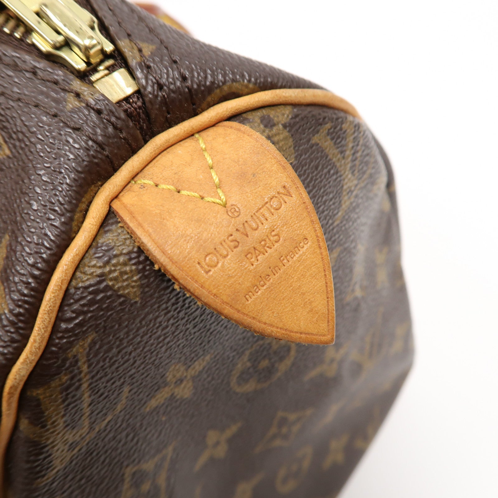 LOUIS VUITTON Monogram Speedy 30金扣手挽袋啡色