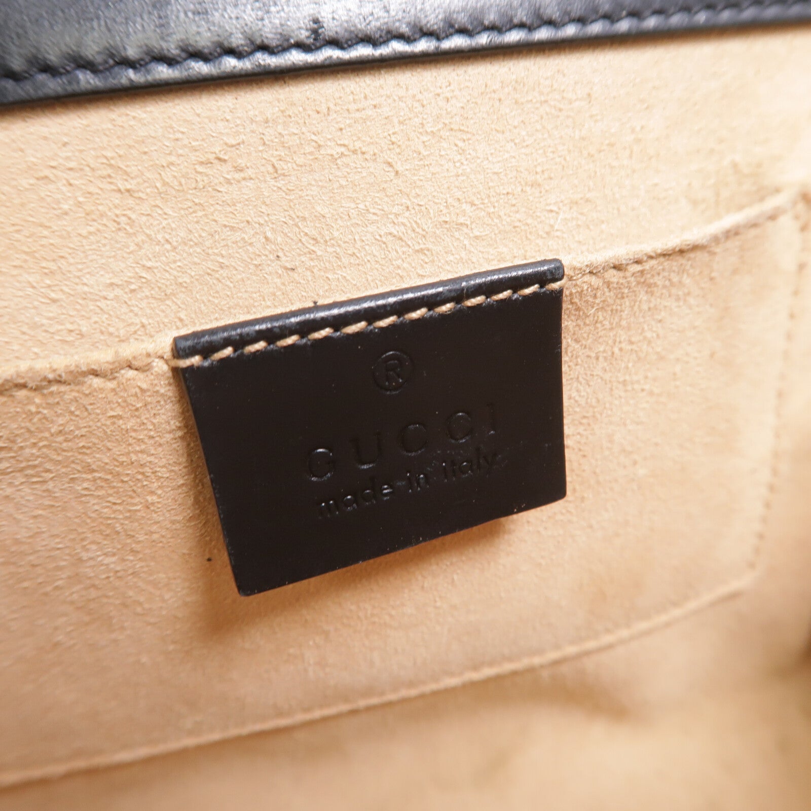 GUCCI 牛皮皮革Padlock金扣鏈帶肩背袋
