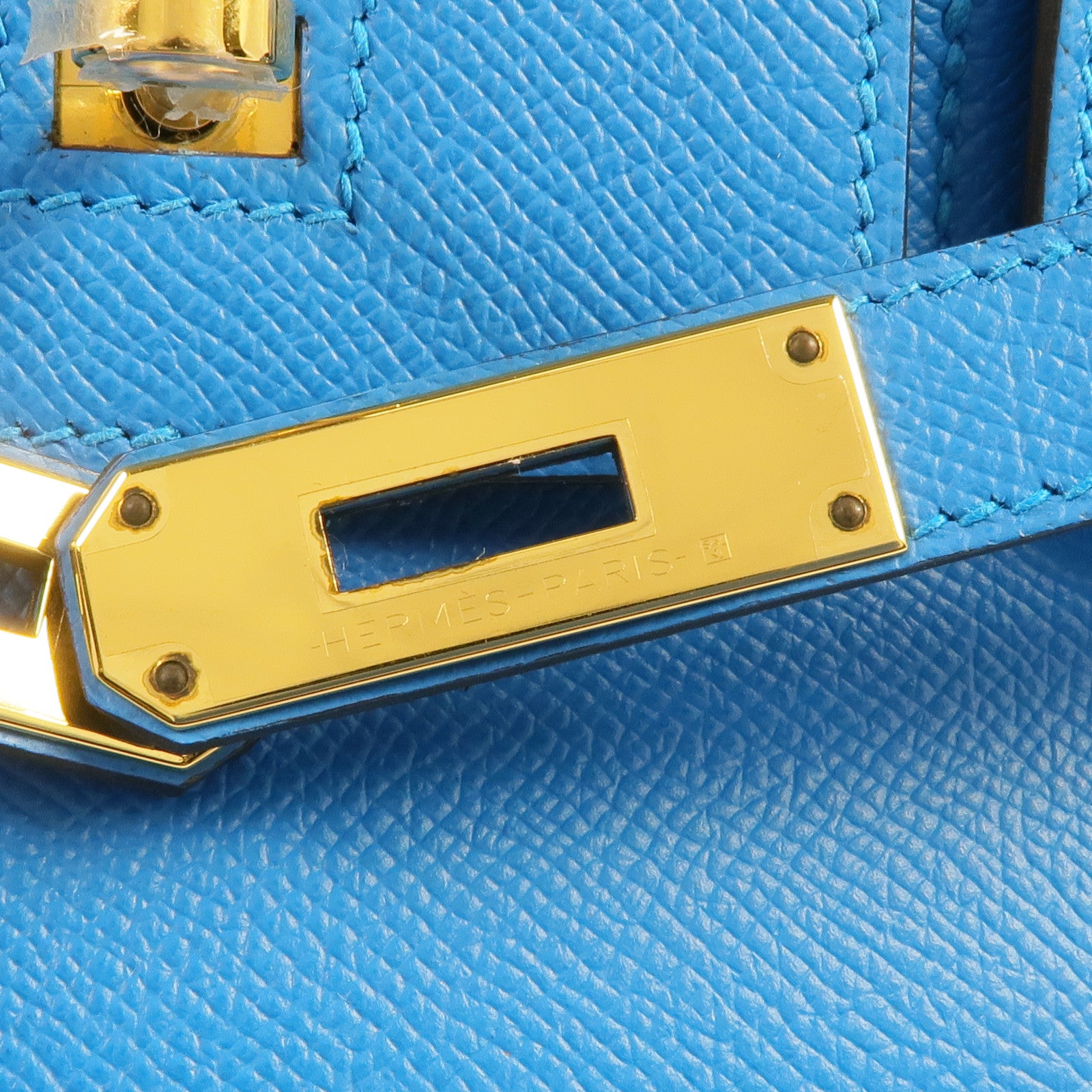 HERMES Epsom皮革Birkin 30金扣手挽袋Bleu Zanzibar