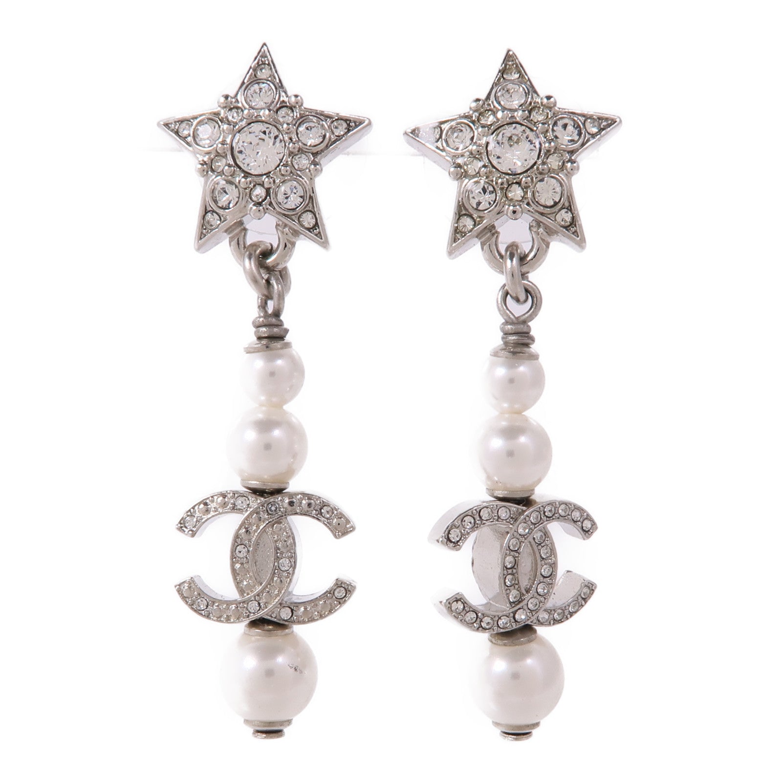 CHANEL 金屬/PVC Earrings耳環
