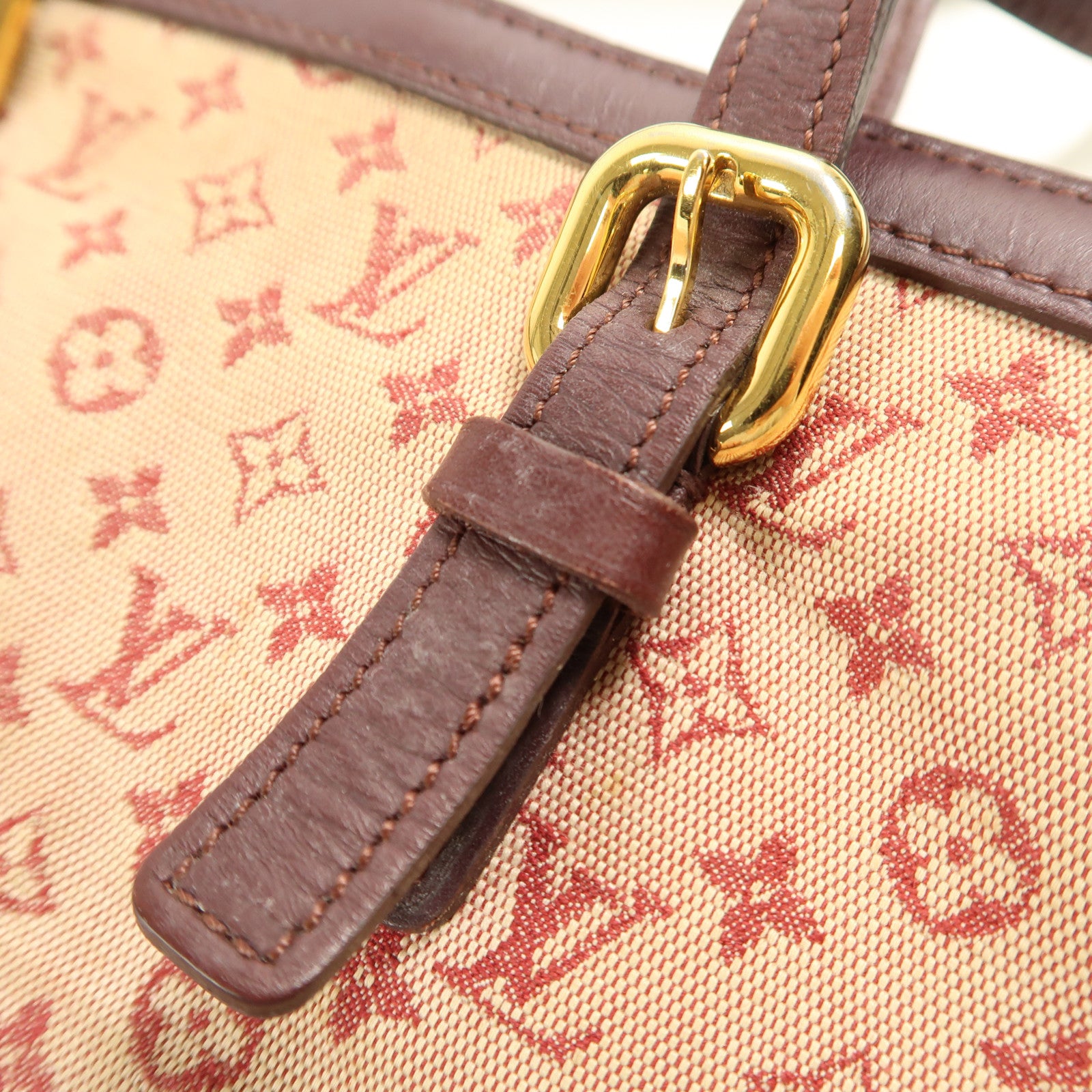 LOUIS VUITTON Monogram Mini Framcoise金扣手挽袋
