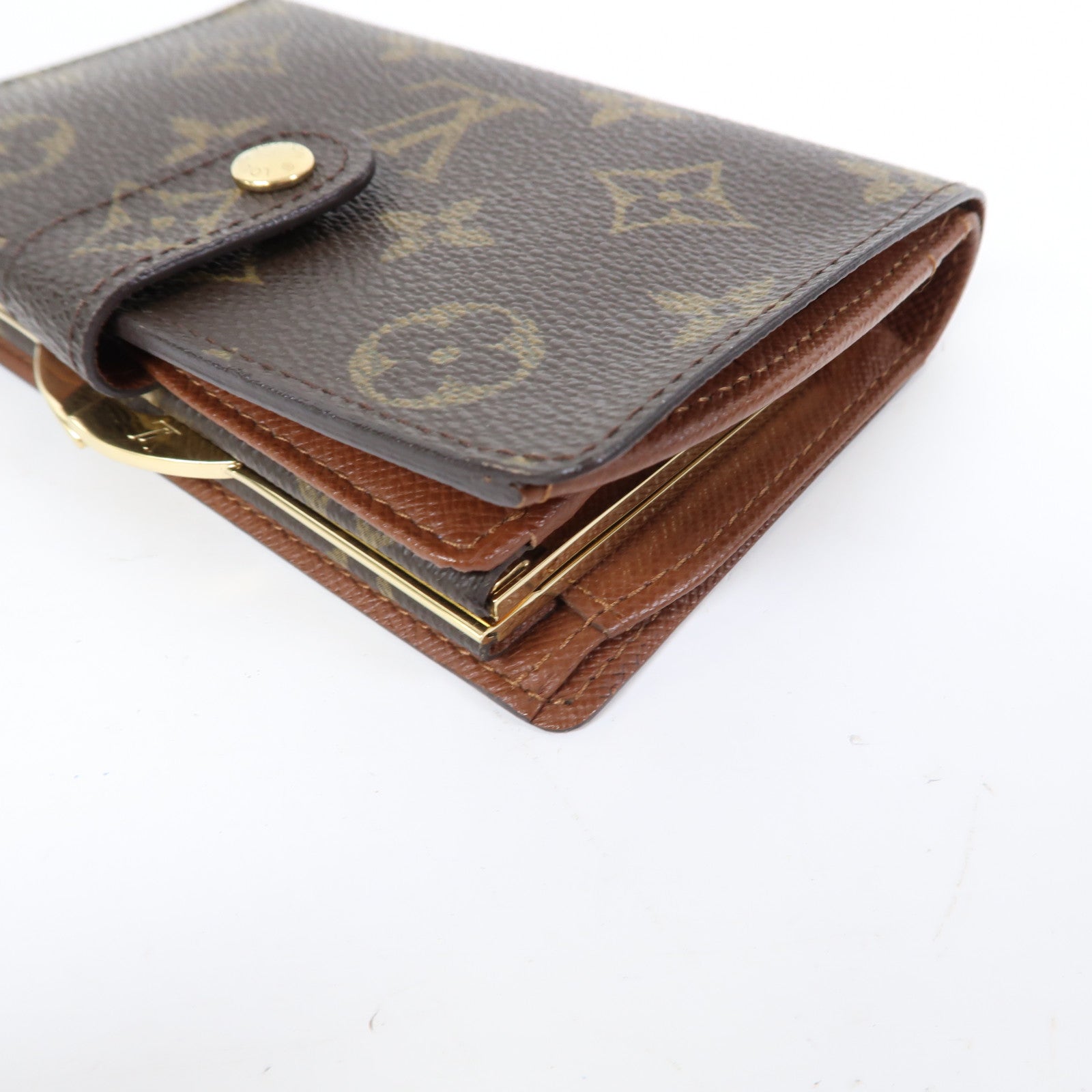 LOUIS VUITTON Monogram Portefeuille Viennois金扣錢包啡色