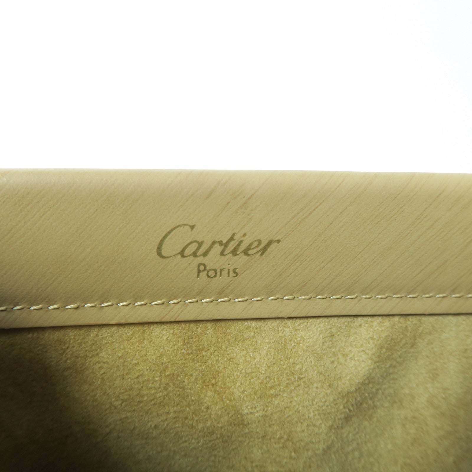 CARTIER 【激減優惠】牛皮皮革Trinity Handbag手挽袋淺褐色