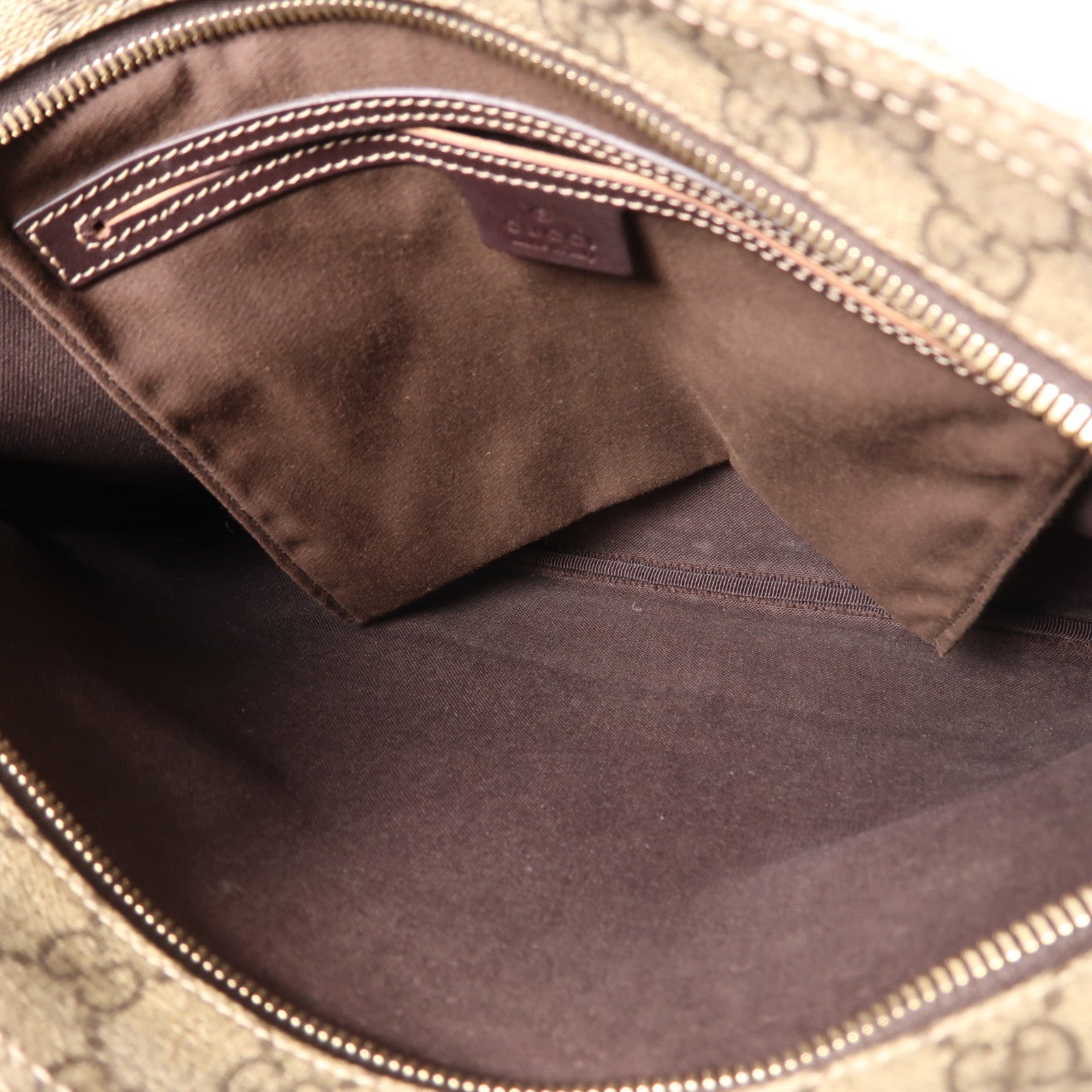 GUCCI 塗層帆布Shoulder Bag金扣肩背袋