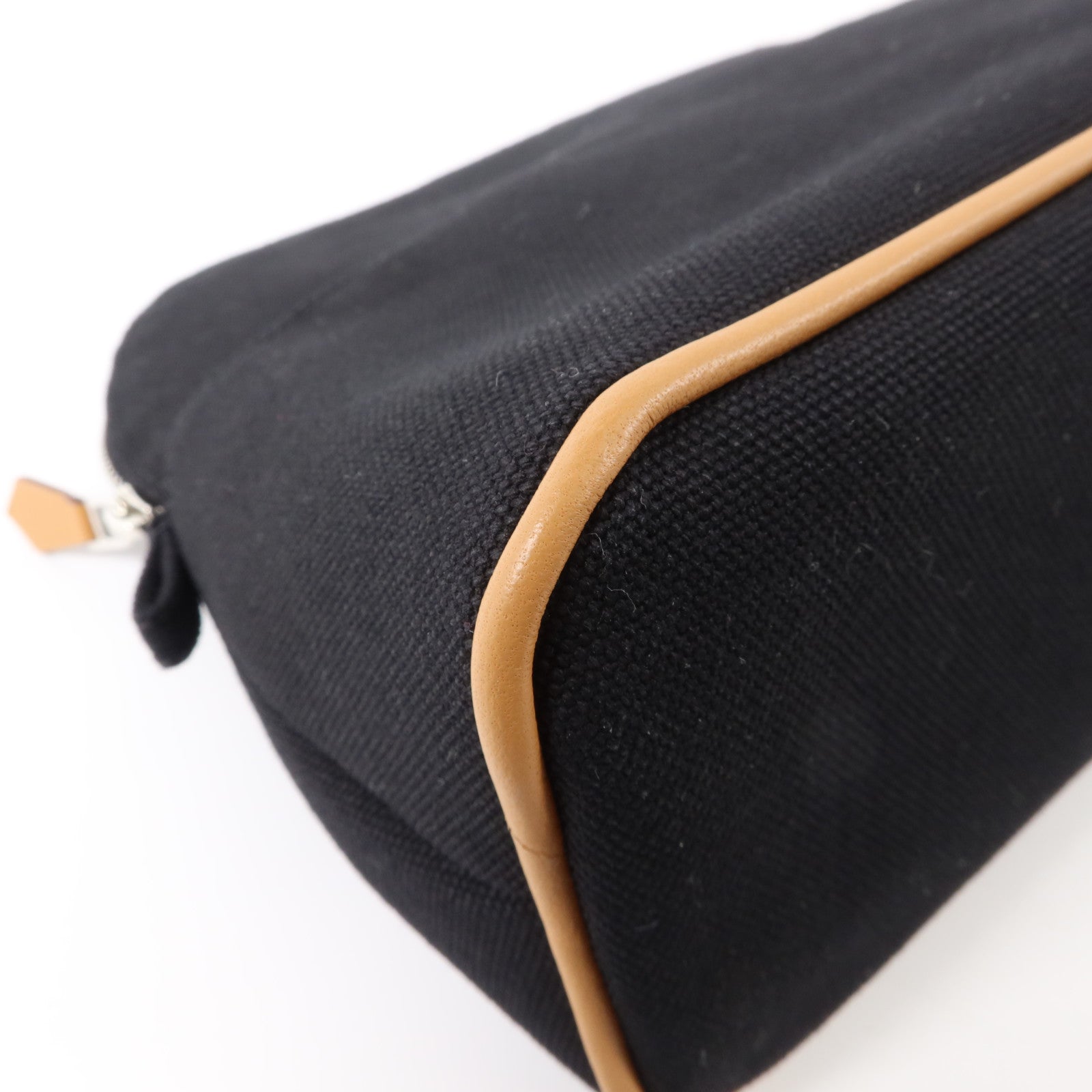 HERMES 帆布Bolide Case Medium銀扣手拿包