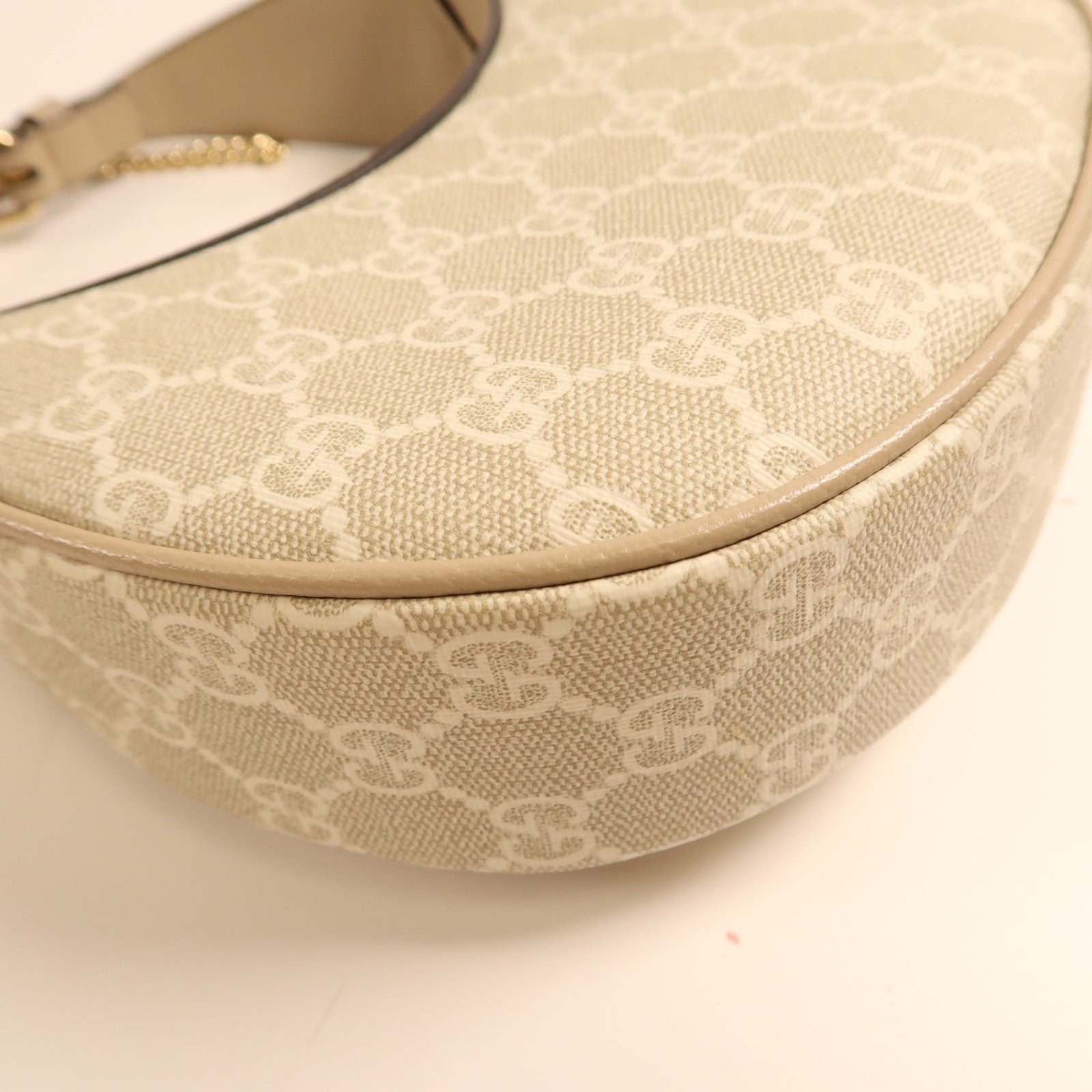 GUCCI 帆布2 Way Shoulder金扣鏈帶手挽肩背兩用袋