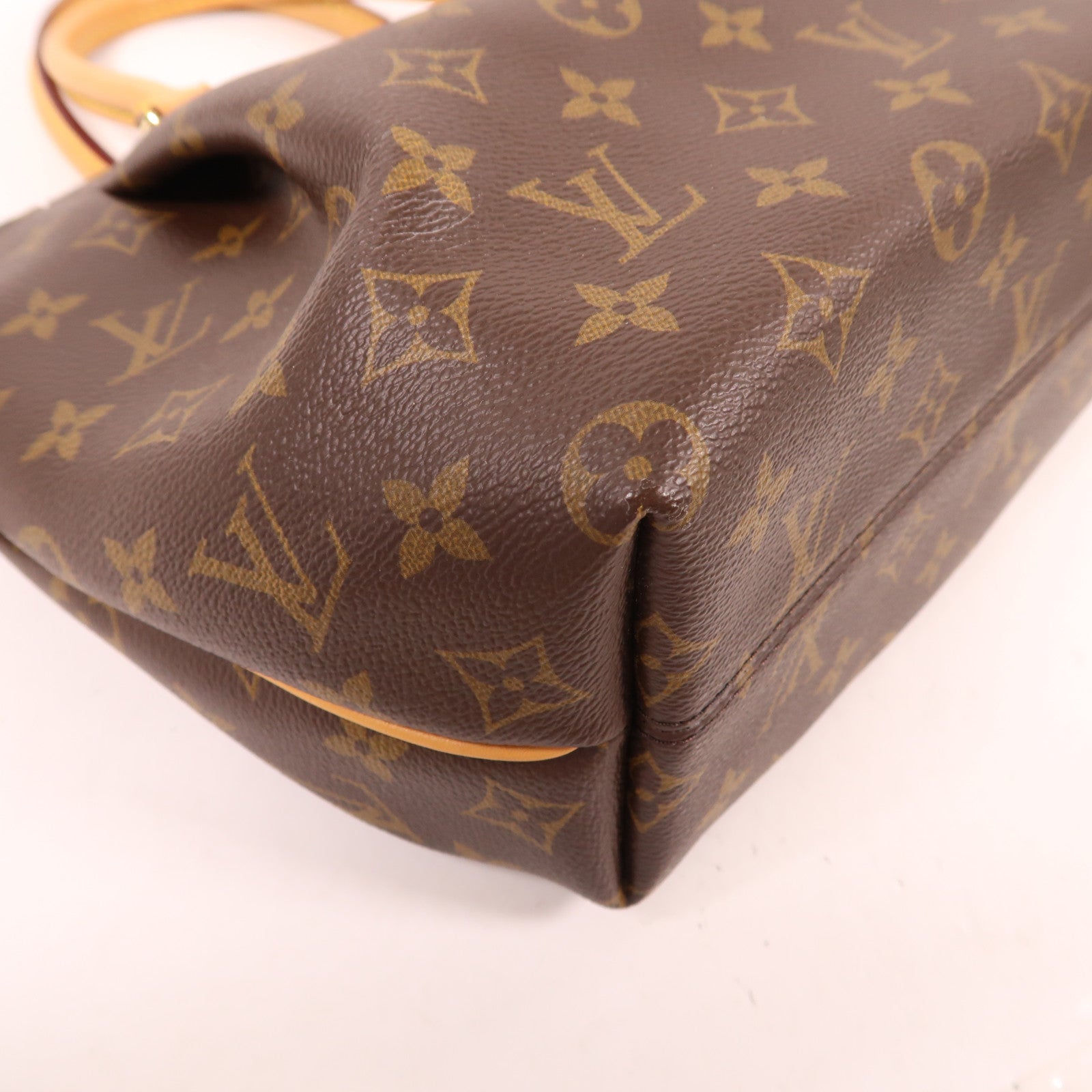 LOUIS VUITTON Monogram Turenne PM金扣手挽肩背兩用袋棕色
