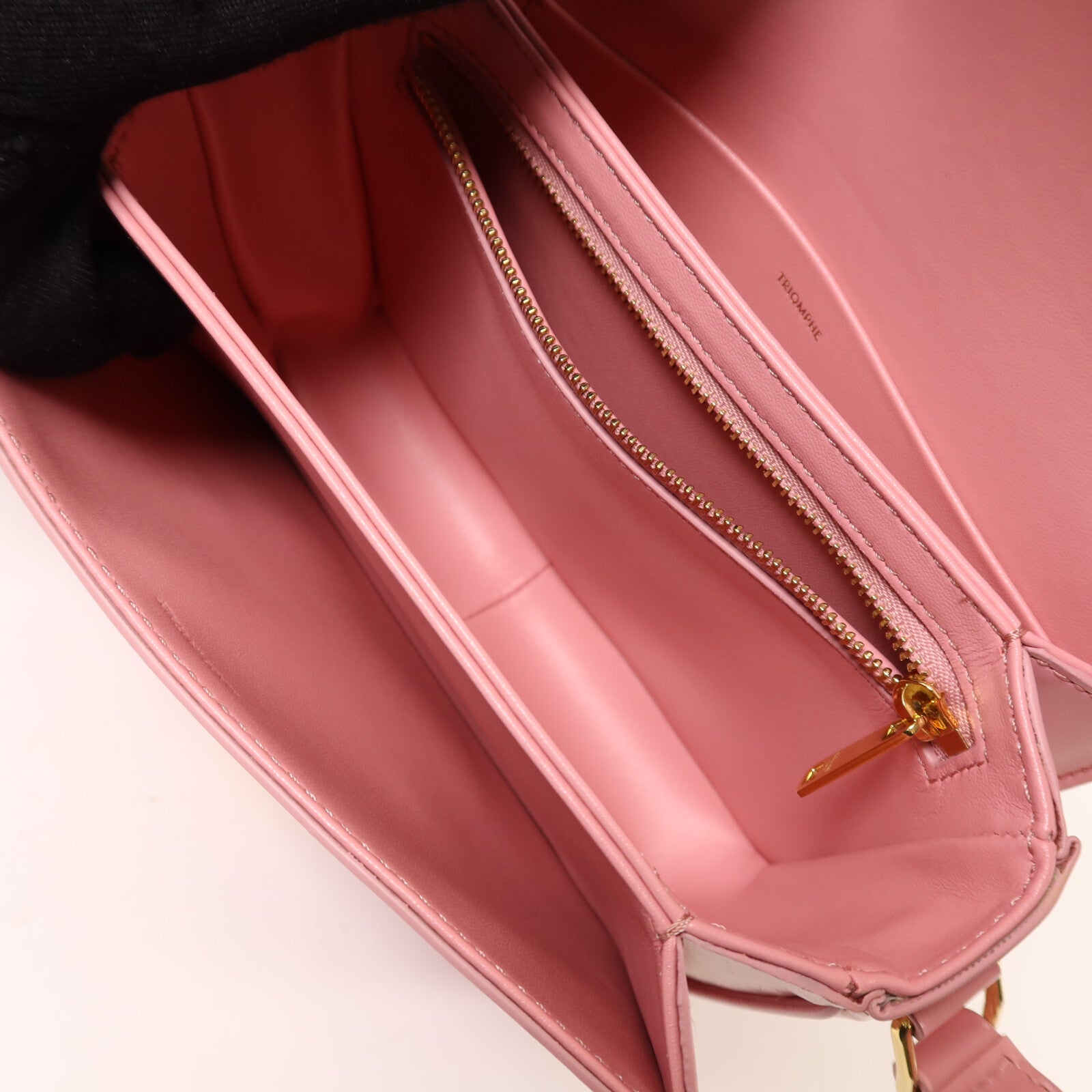 CELINE 【激減優惠】牛皮皮革Teen Triomphe金扣肩背袋