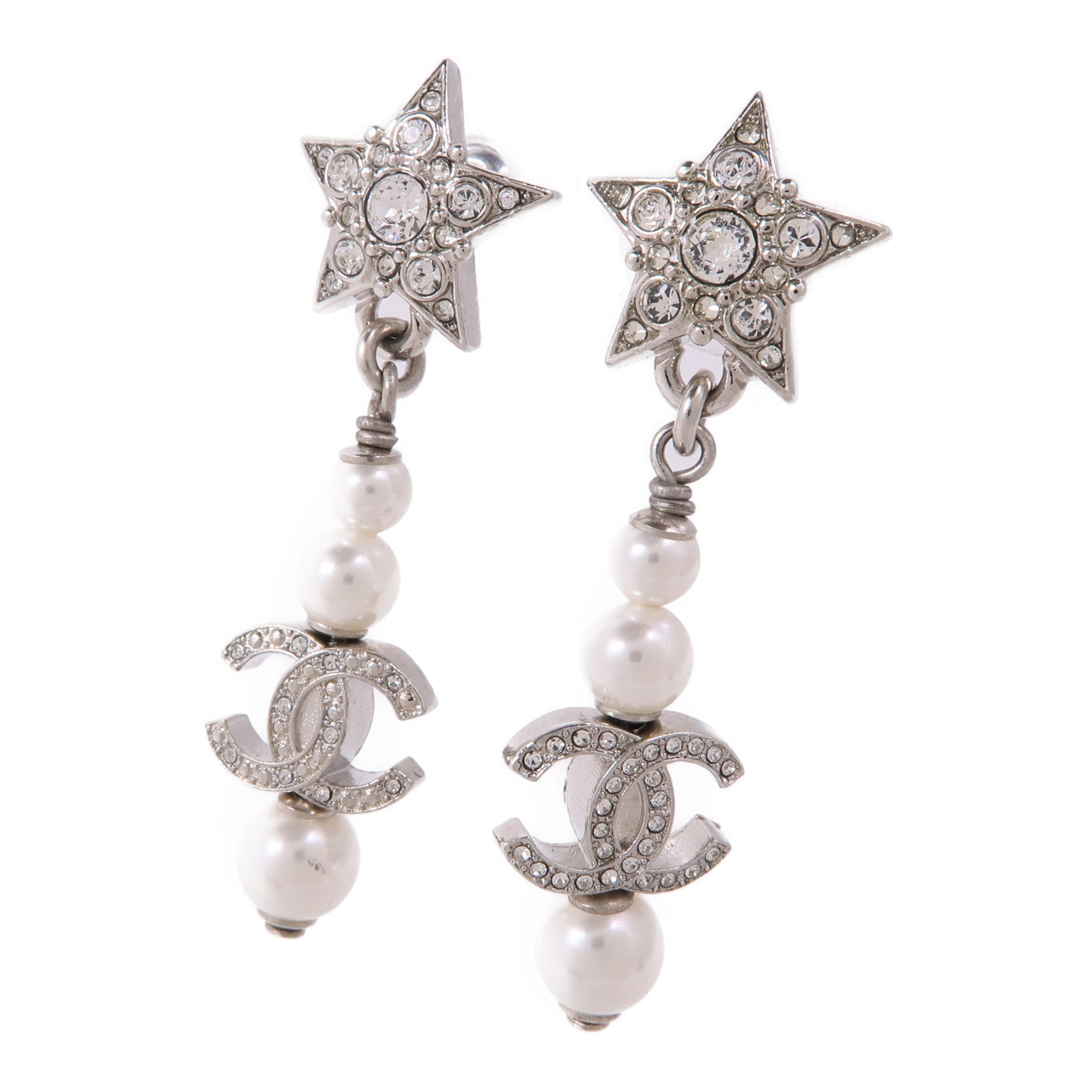 CHANEL 金屬/PVC Earrings耳環