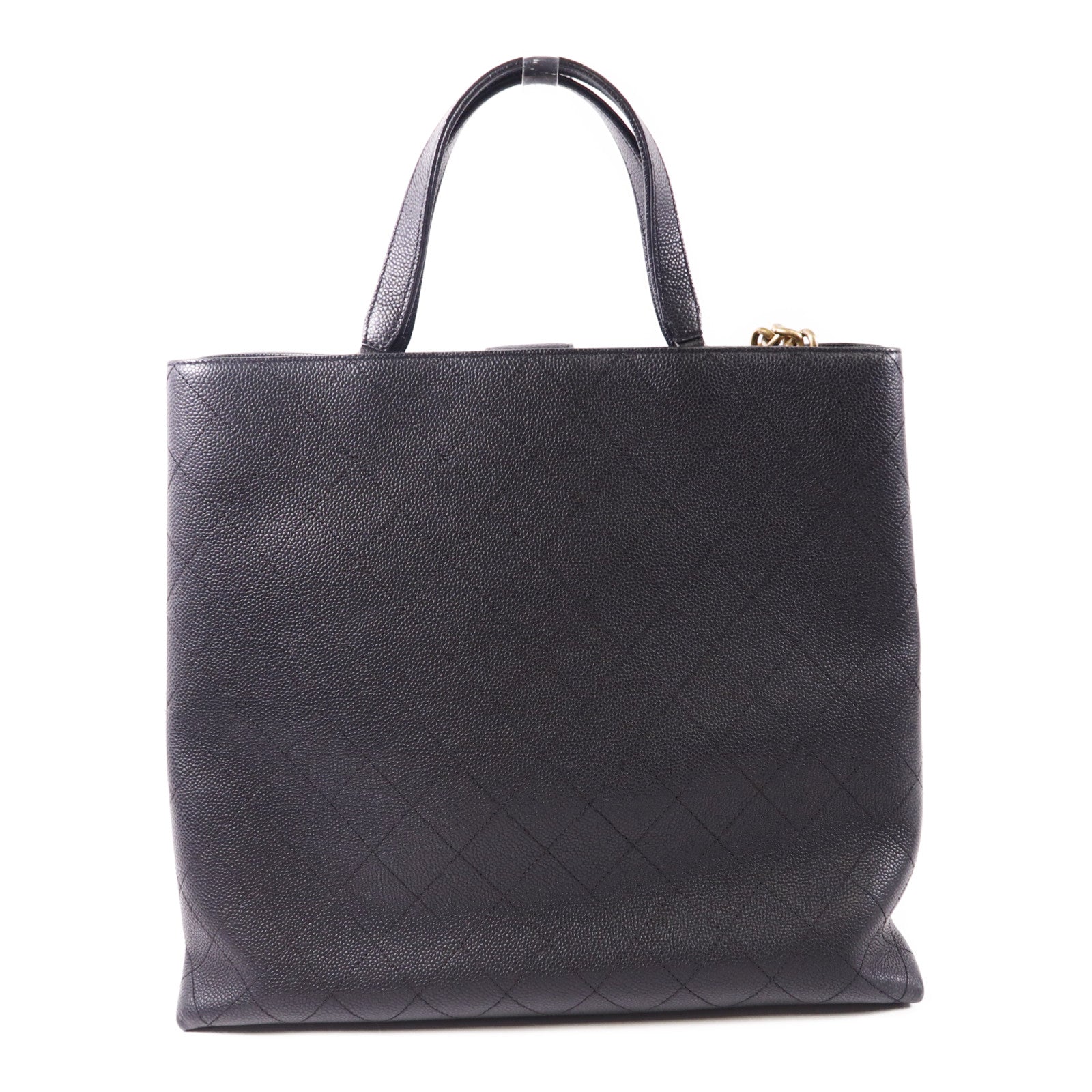 CHANEL 牛皮皮革Chain Shoulder金扣手挽肩背兩用袋