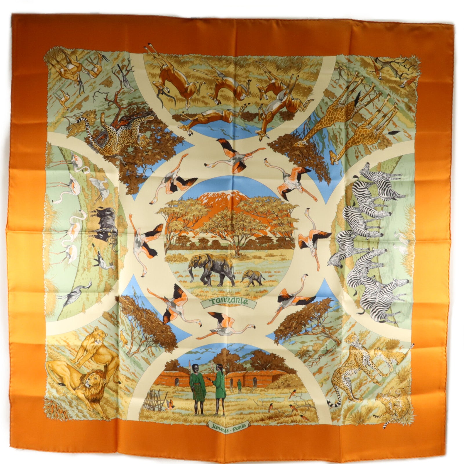 HERMES 絲質Scarf 90X90絲巾