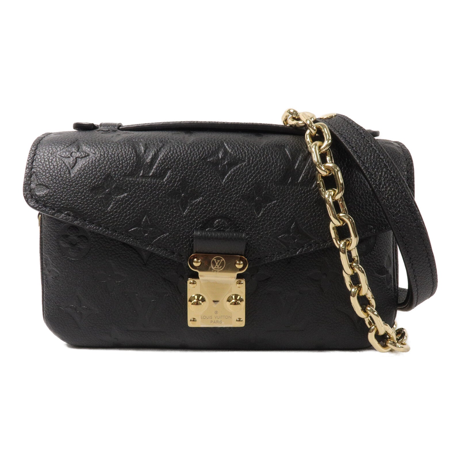 LOUIS VUITTON Monogram Empreinte Pochette Metis East West手挽肩背兩用袋