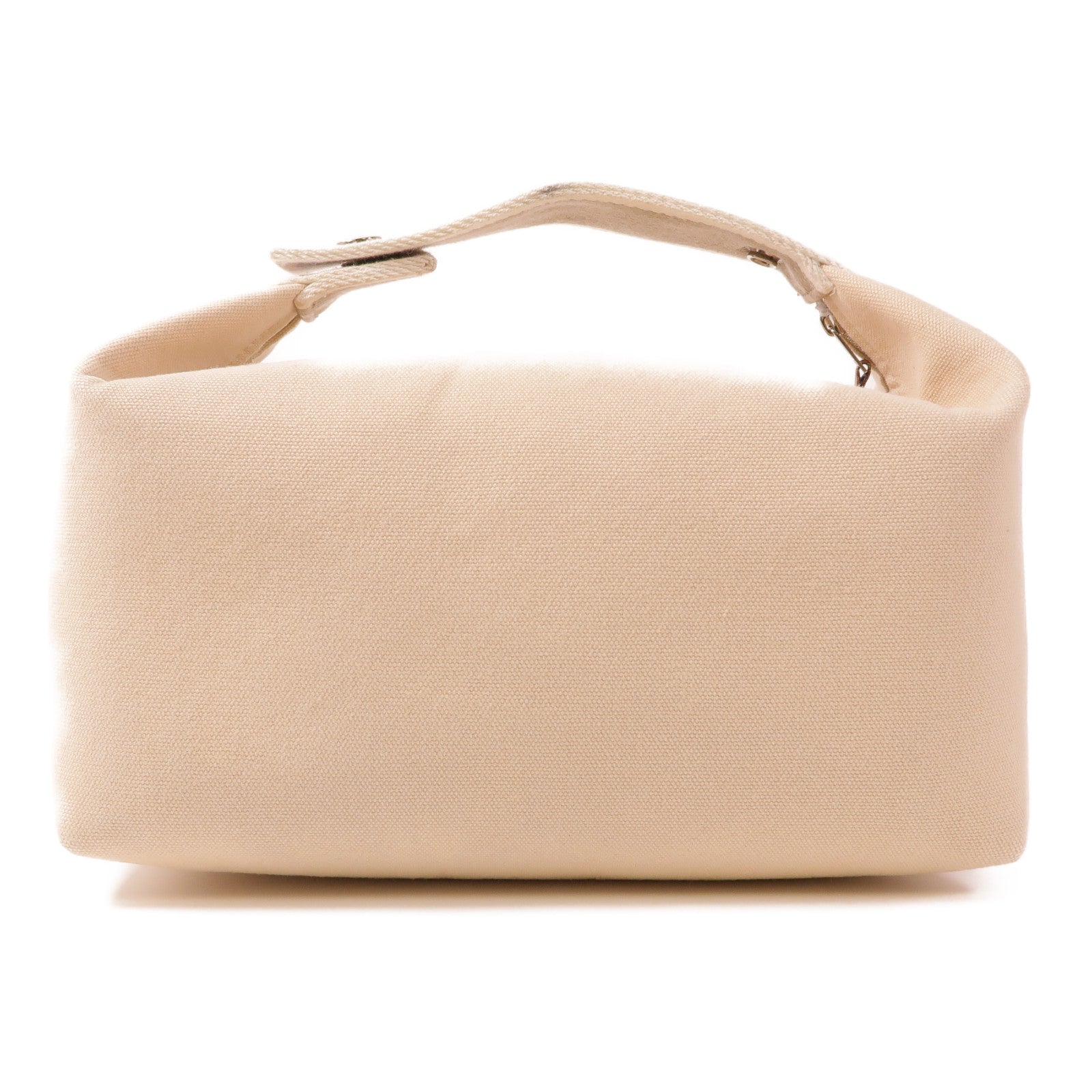 HERMES PHW Bride a Brac GM Handbag Canvas Beige