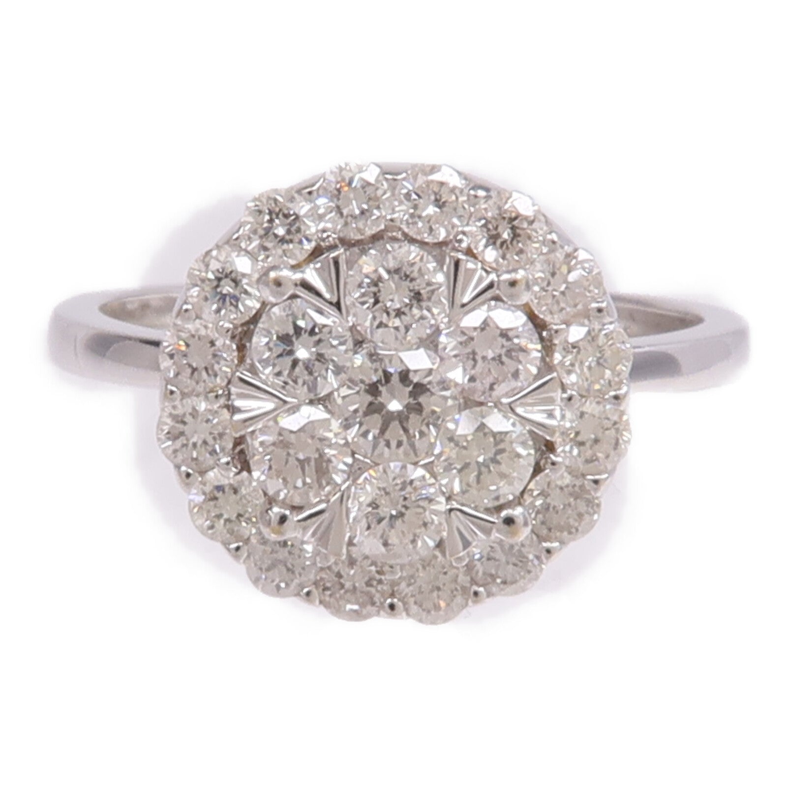 JEWELRY 【激減優惠】18K白金Diamond Ring鑽石戒指US#7.25