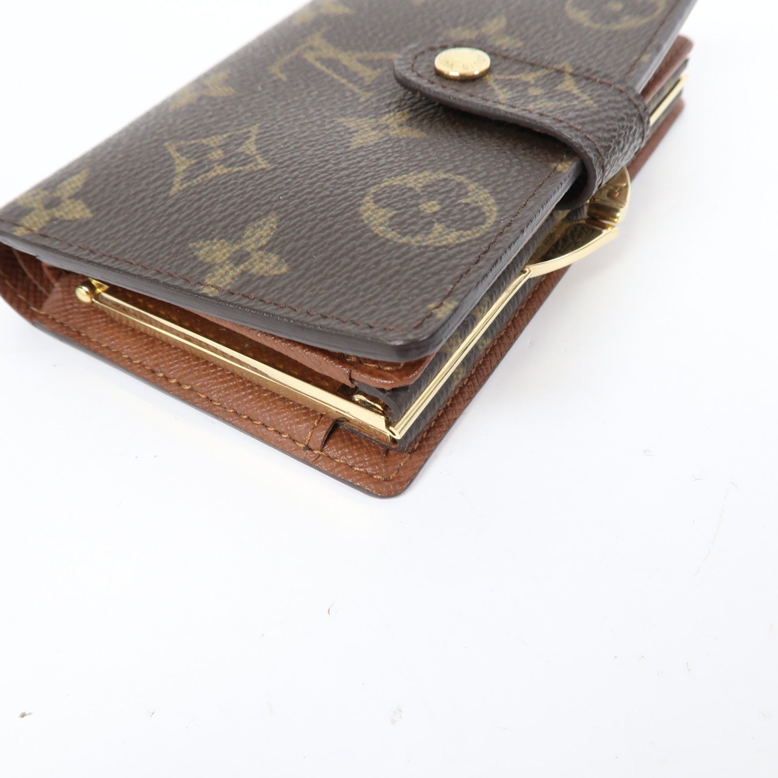 LOUIS VUITTON Monogram Portefeuille Viennois金扣錢包啡色