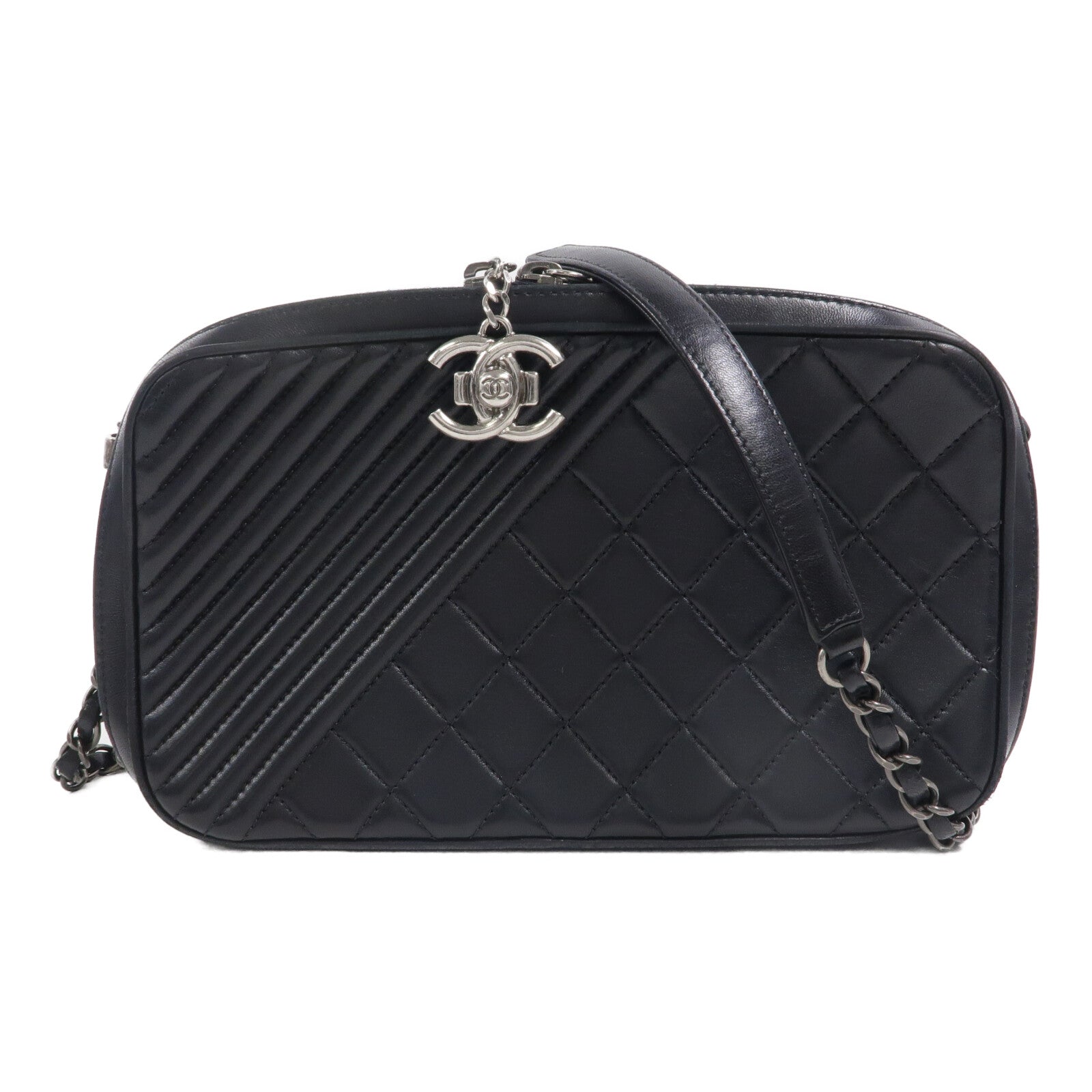 CHANEL 牛皮皮革Shoulder Bag鏈帶肩背袋