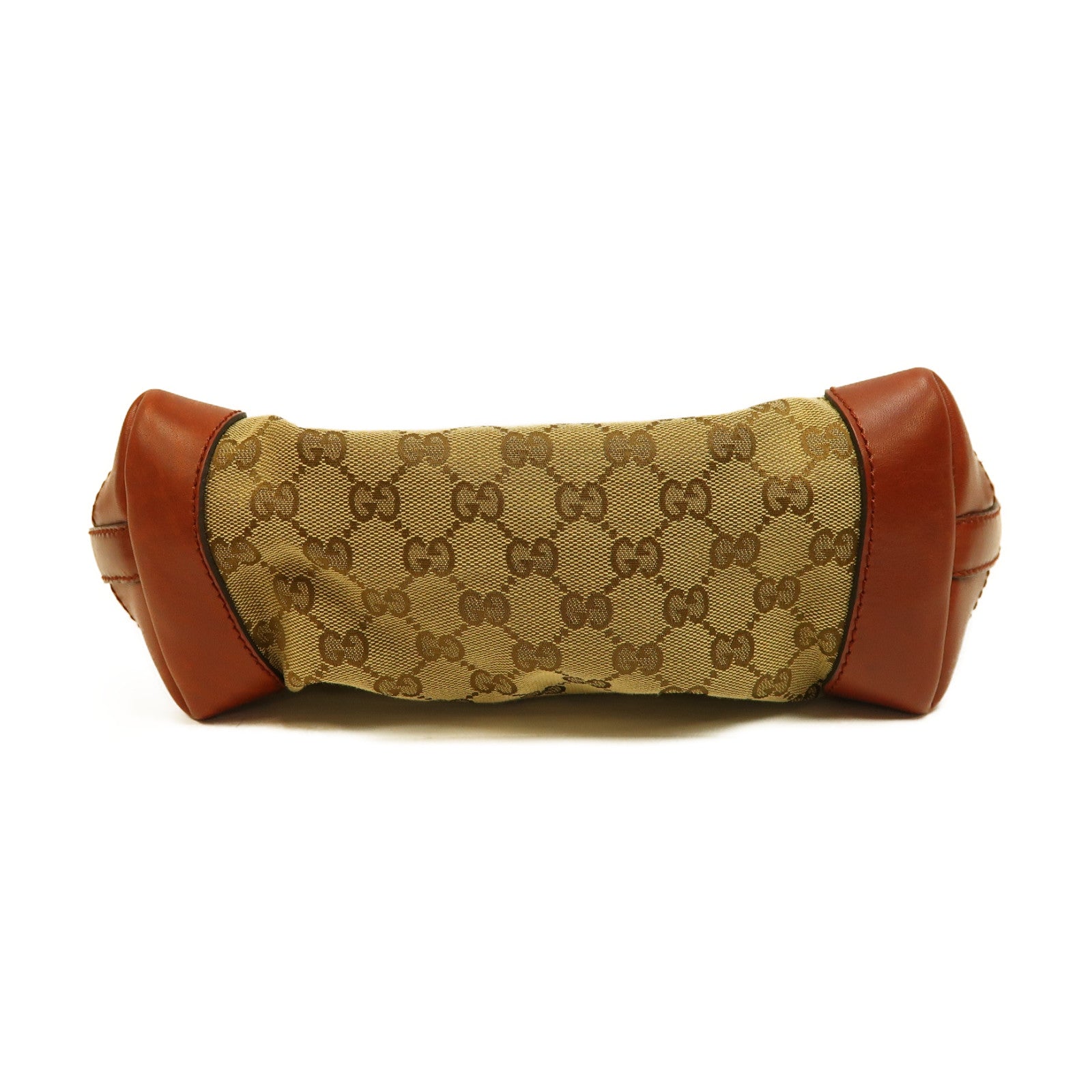 GUCCI 帆布Shoulder Bag金扣肩背袋啡色