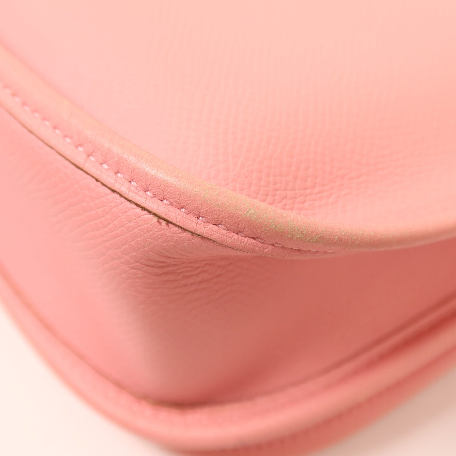 HERMES Epsom皮革Evelyne PM 肩背袋Rose Confetti