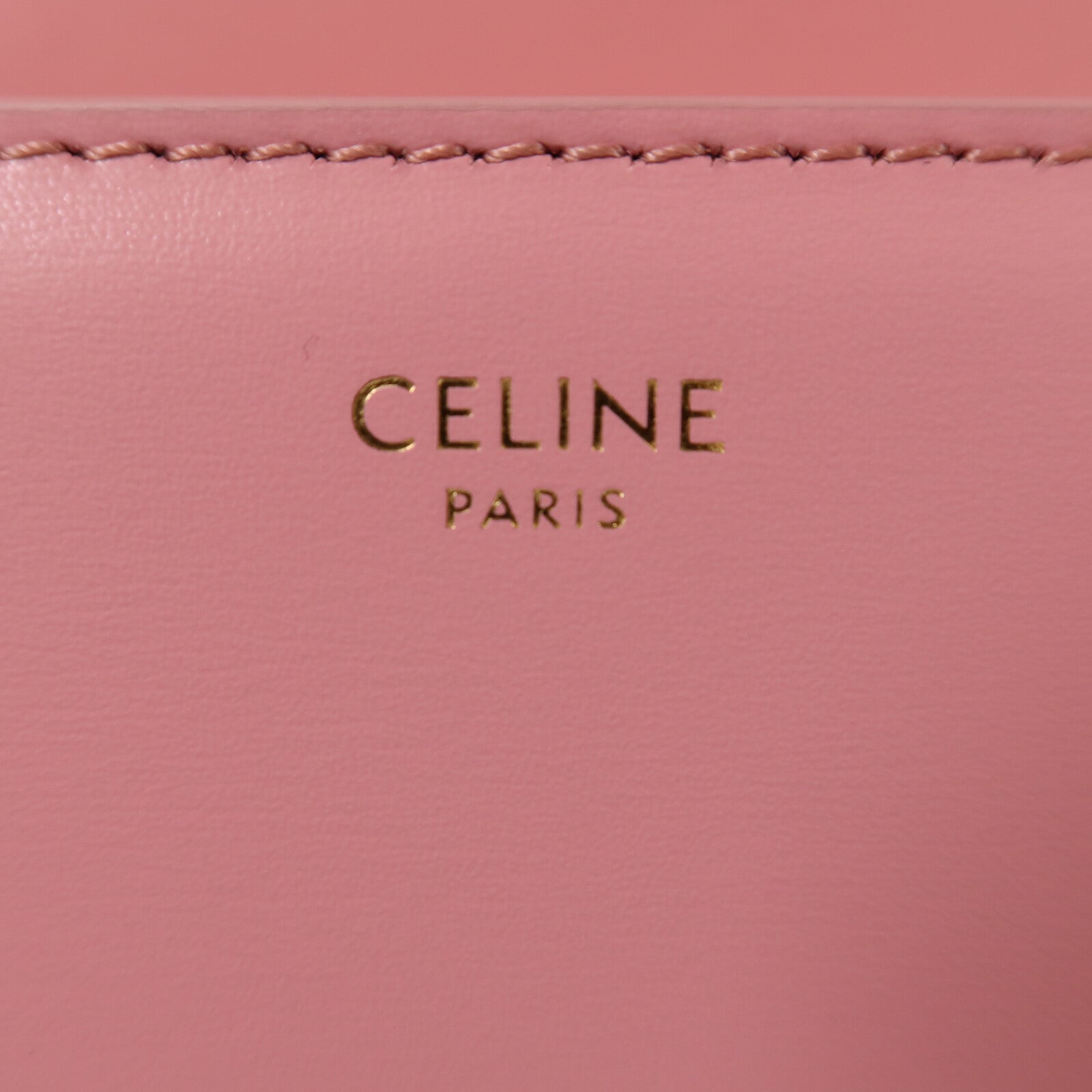 CELINE 【激減優惠】牛皮皮革Teen Triomphe金扣肩背袋