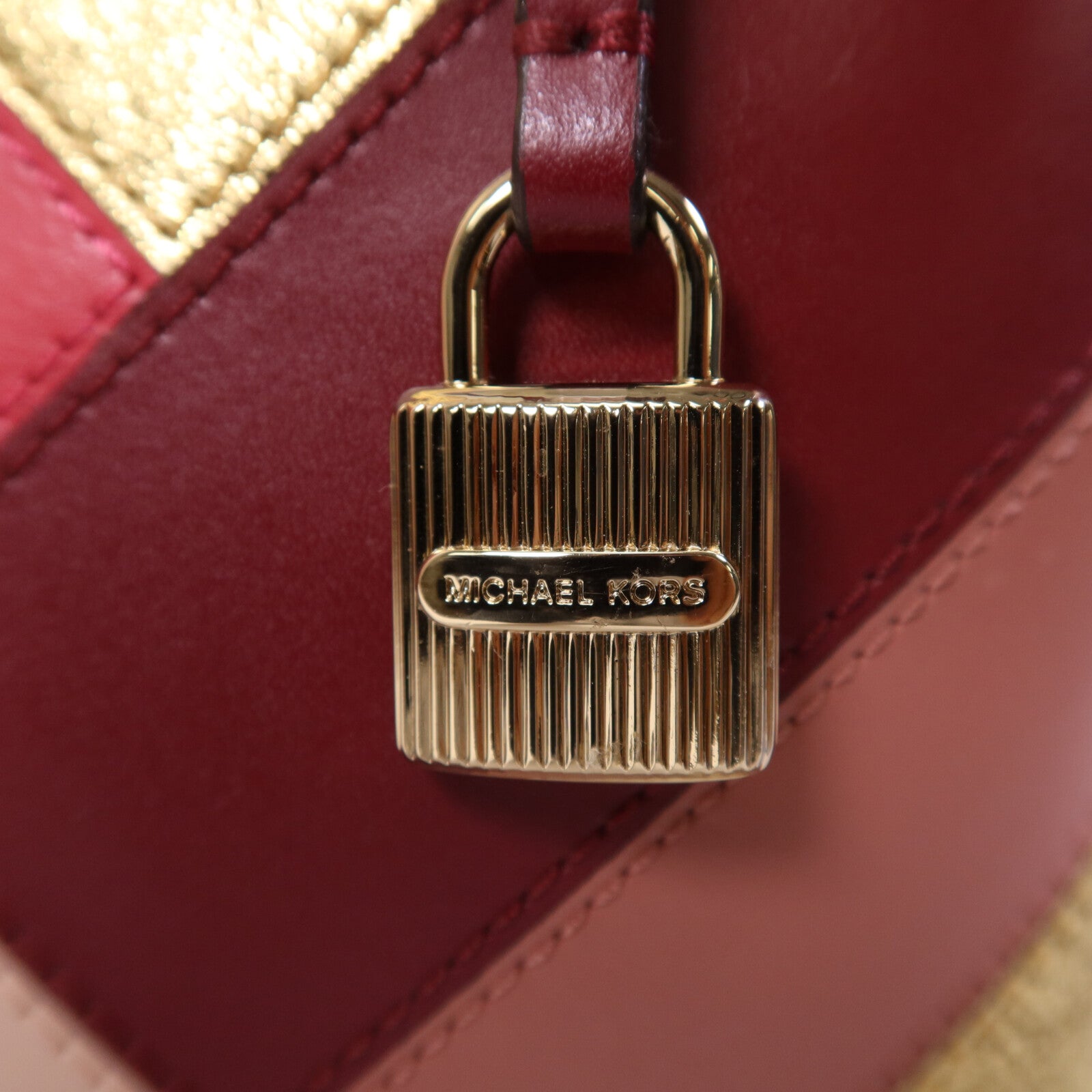 Michael Kors 皮革Hand Bag金扣手挽袋