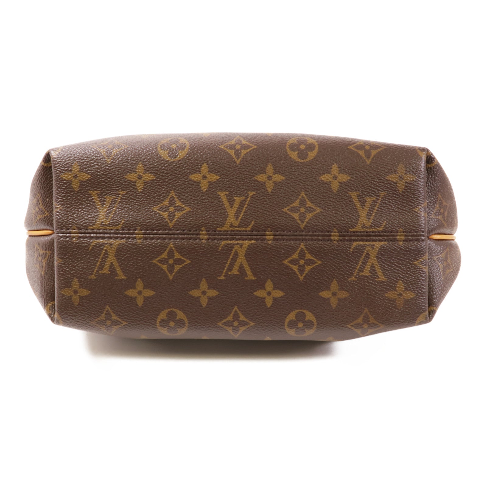 LOUIS VUITTON Monogram Turenne MM金扣手挽肩背兩用袋棕色