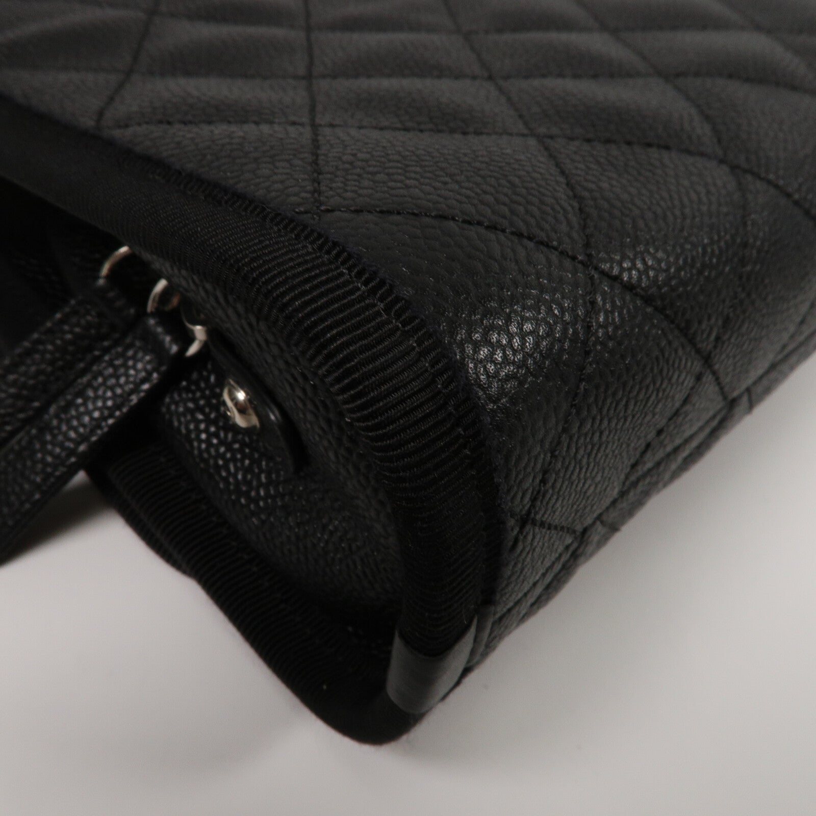 CHANEL 牛皮皮革Top Handle Flap Bag鏈帶手挽肩背兩用袋