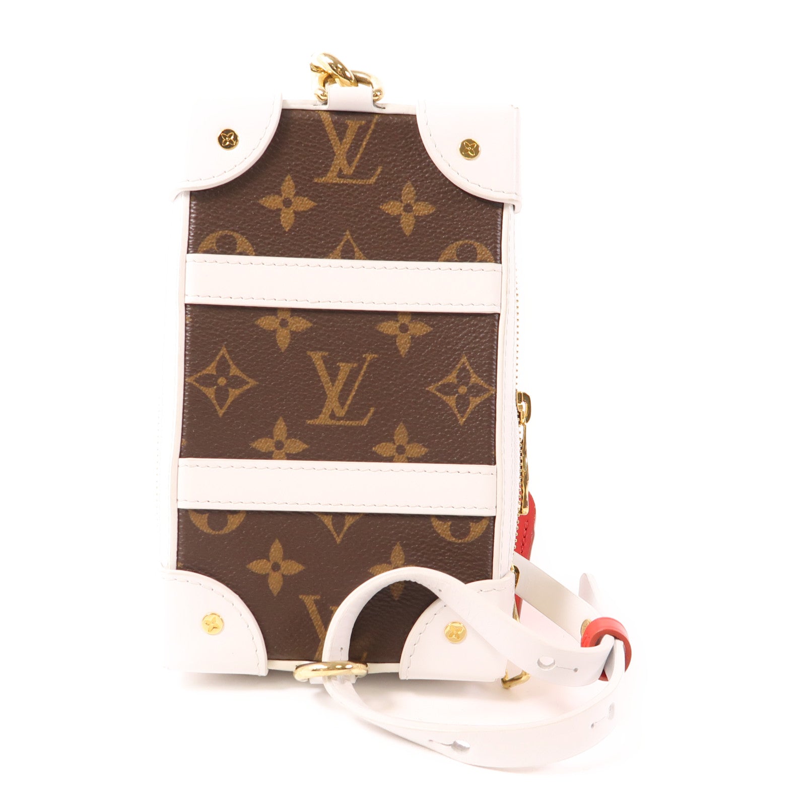 LOUIS VUITTON LV GHW LVxNBA Soft Trunk Shoulder Bag M80102 Monogram Brown/White