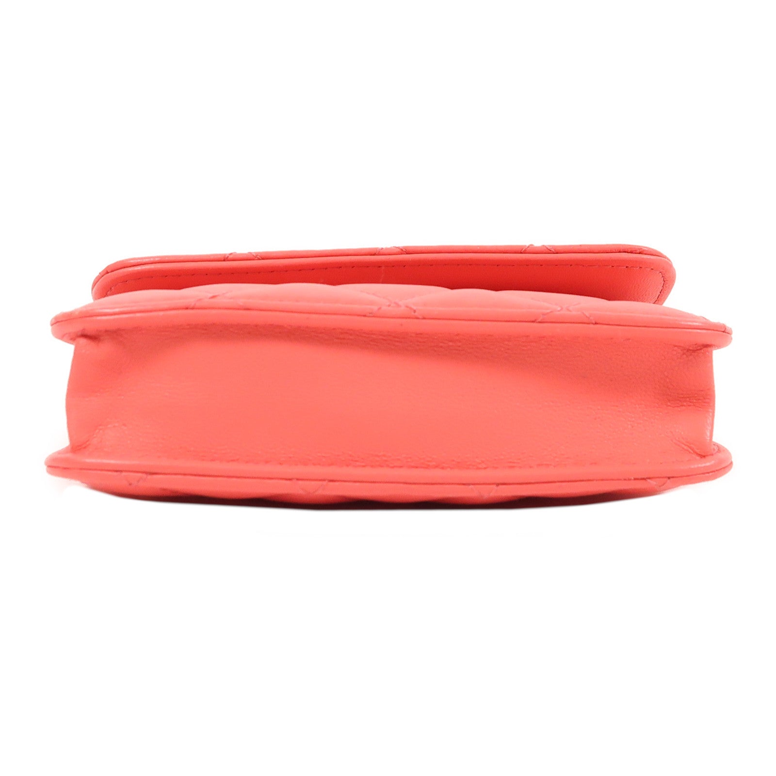 CHANEL 皮革Chain Shoulder金扣鏈帶肩背袋