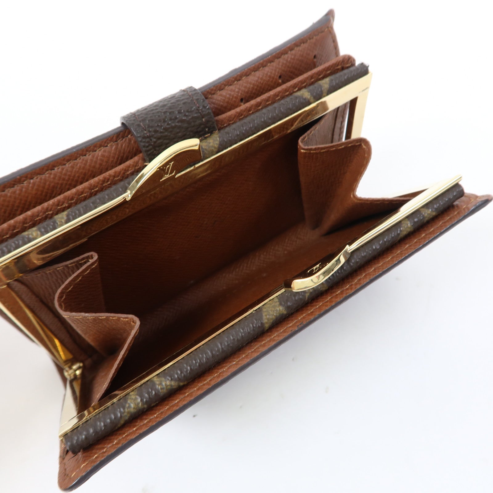 LOUIS VUITTON Monogram Portefeuille Viennois金扣錢包啡色