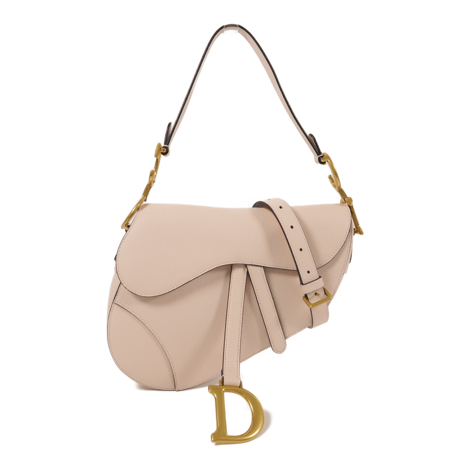 Dior 牛皮皮革Saddle Medium金扣手挽肩背兩用袋