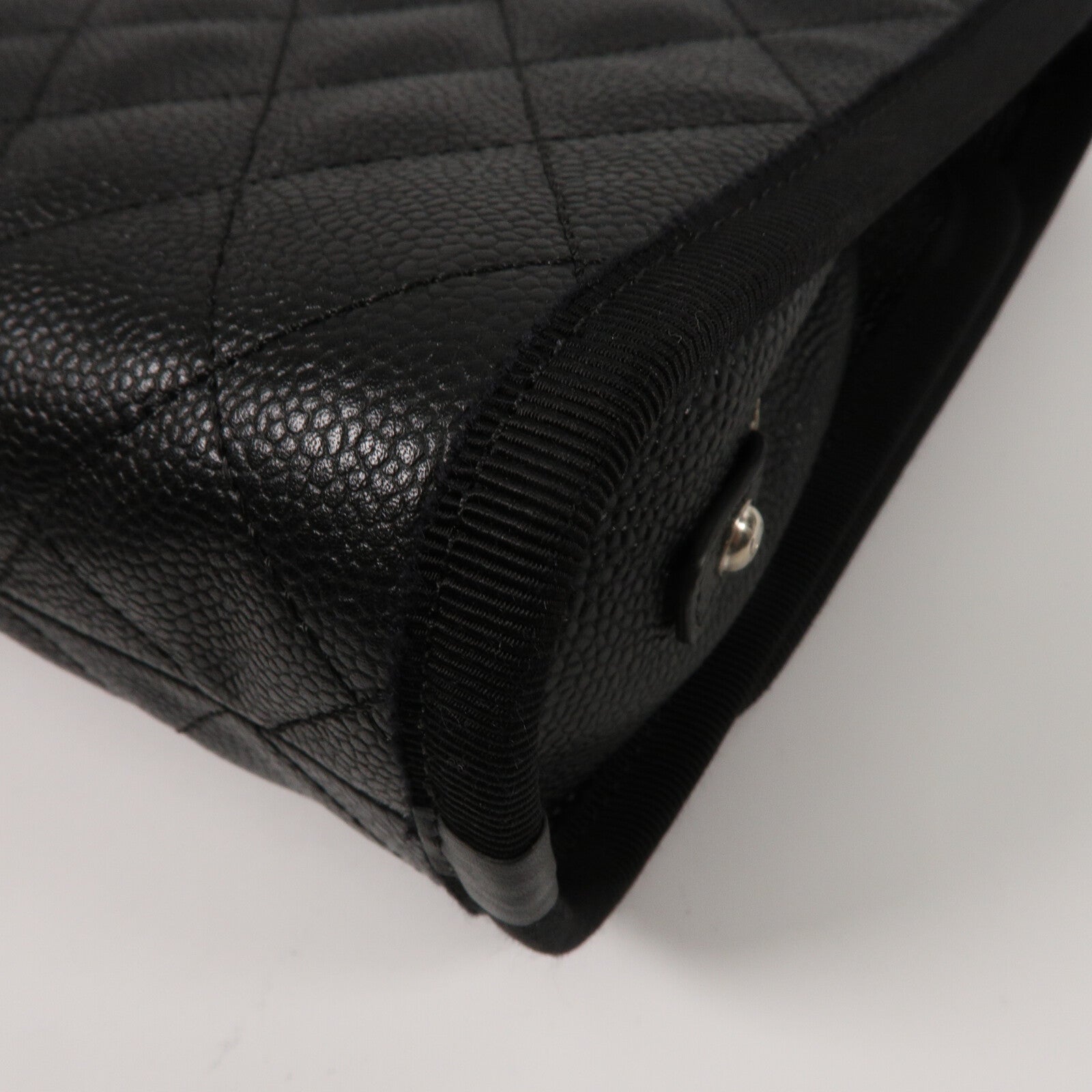 CHANEL 牛皮皮革Top Handle Flap Bag鏈帶手挽肩背兩用袋